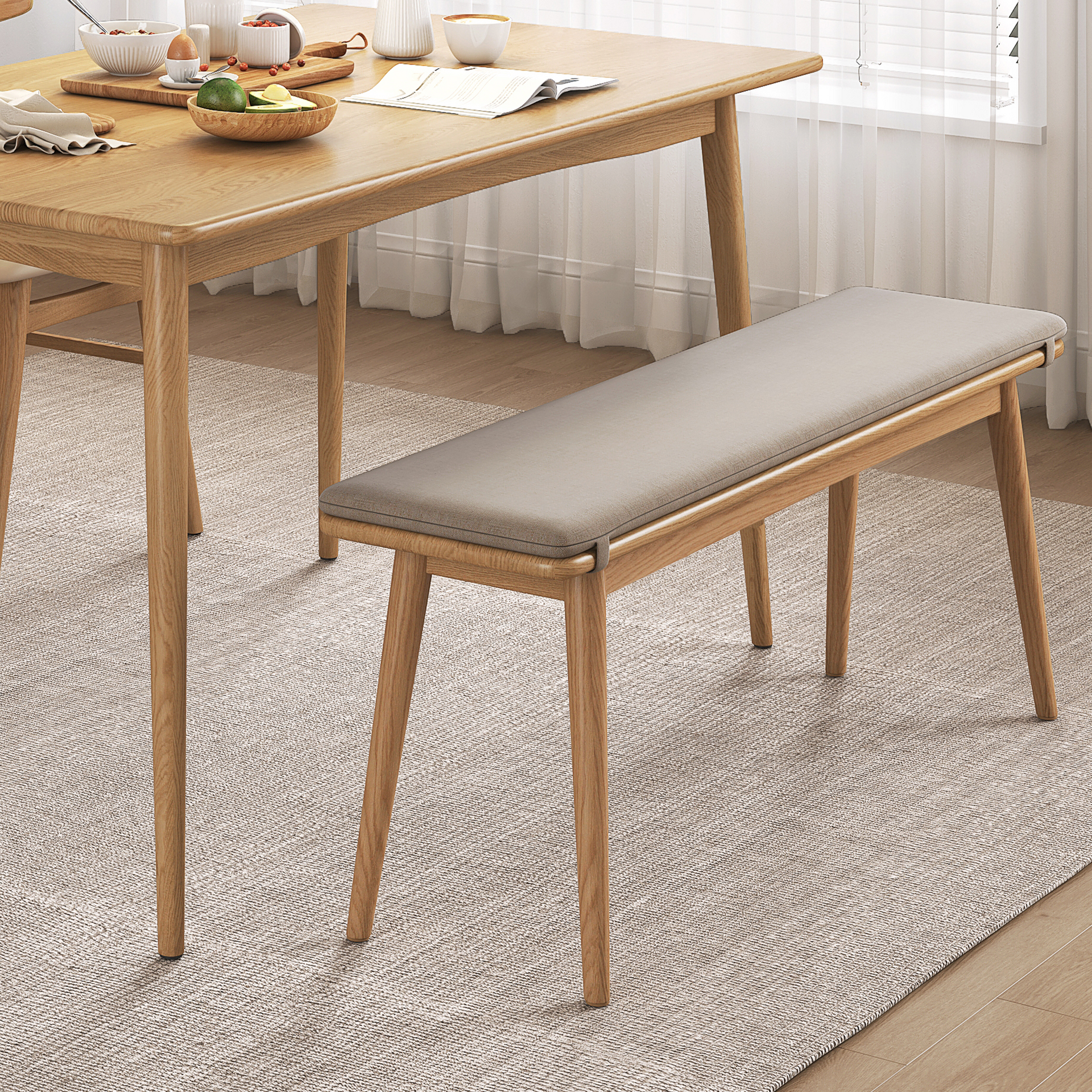 Legnano Dining Bench, Wood, 1.4M