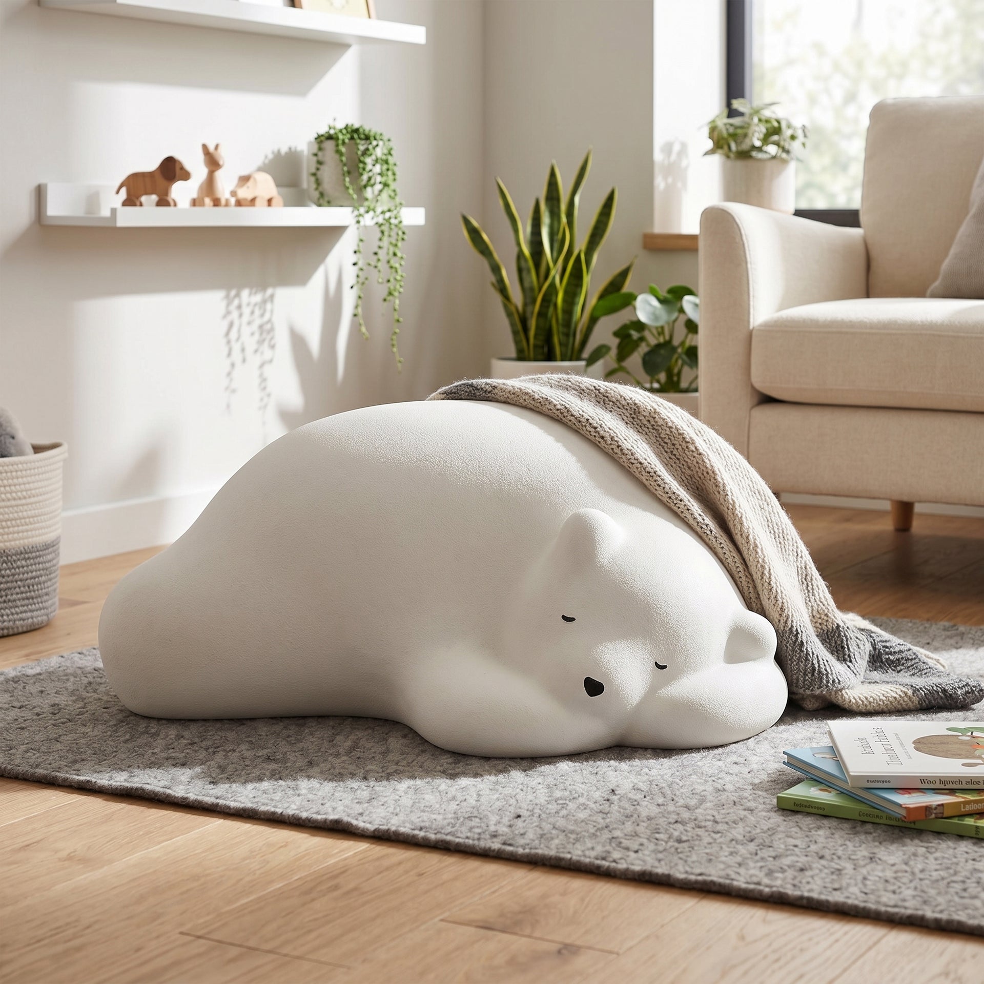 Leisure  Polar Bear Chair, White