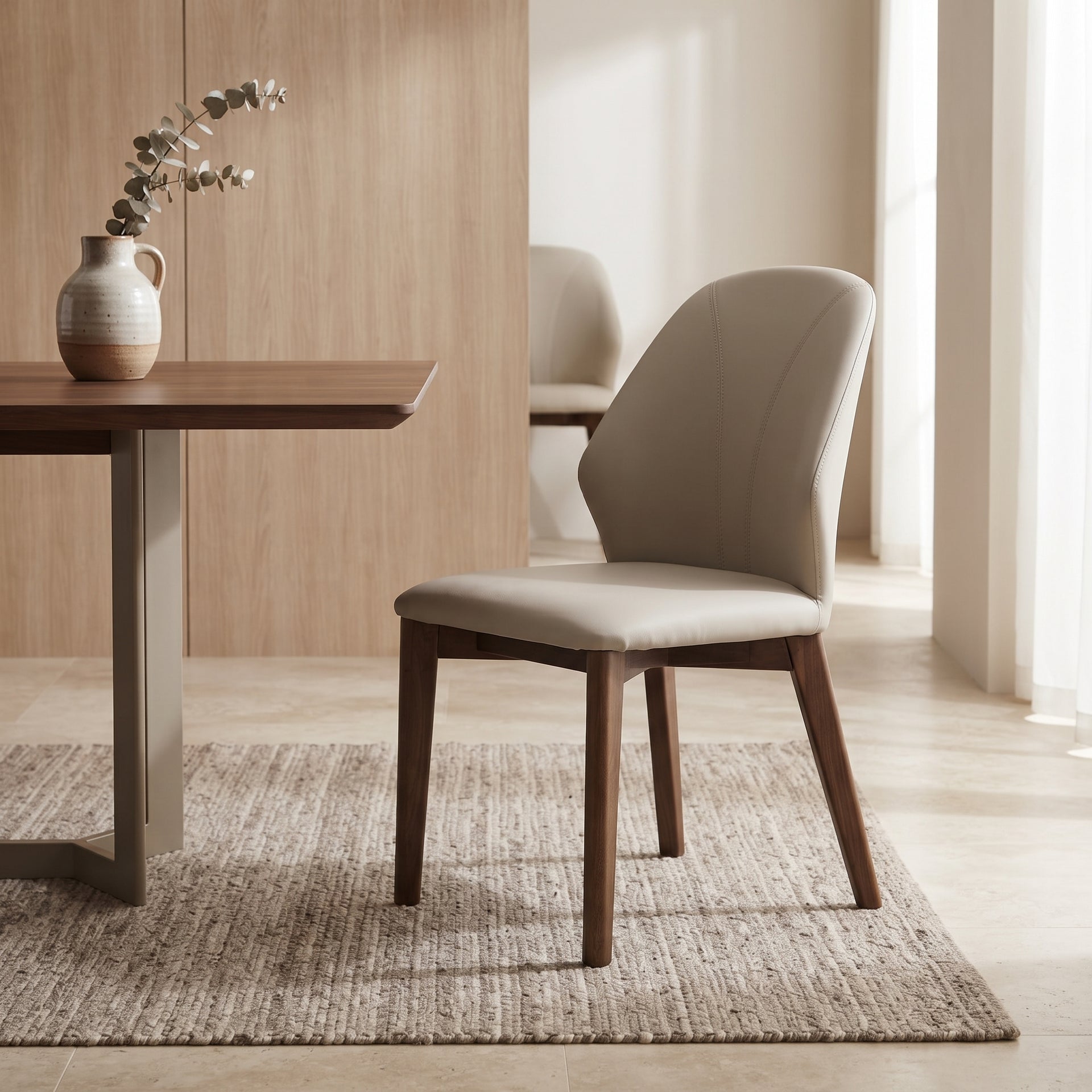 Lioni-C Dining Chair, Light Grey, Set of 2