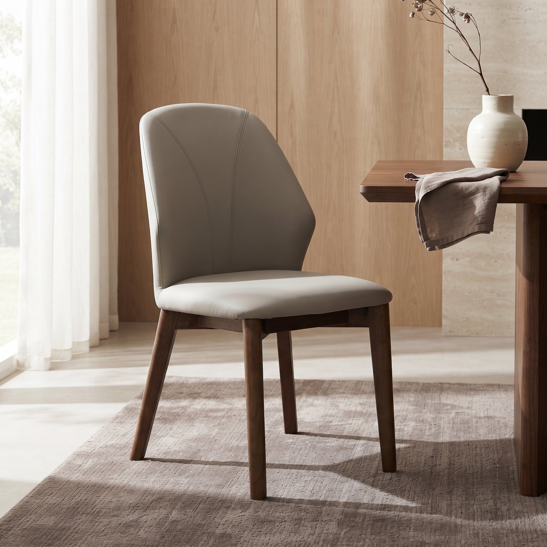 Lioni-C Dining Chair, Light Grey, Set of 2