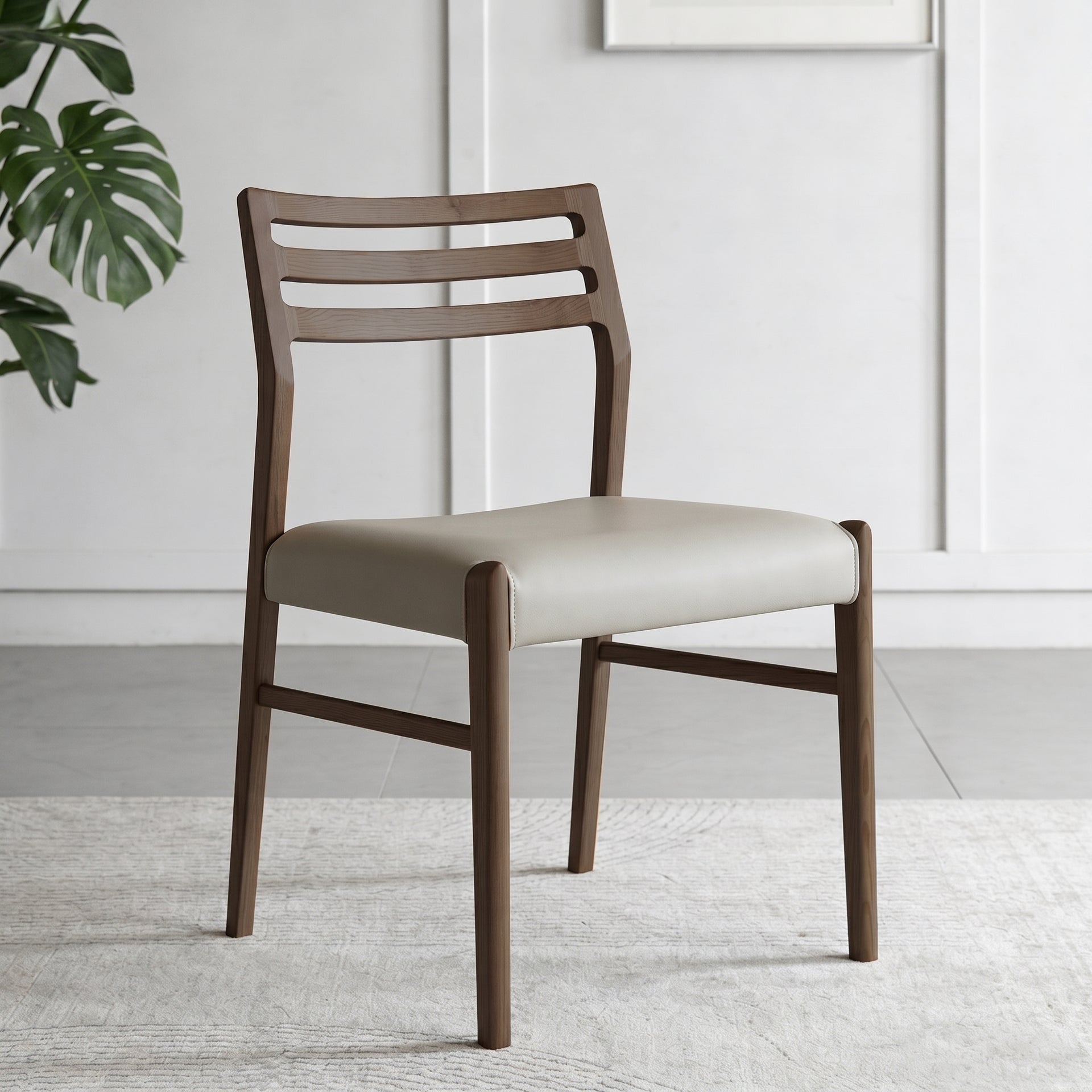 Lodi Dining Chair, Claro Walnut/Grey, Set of 2