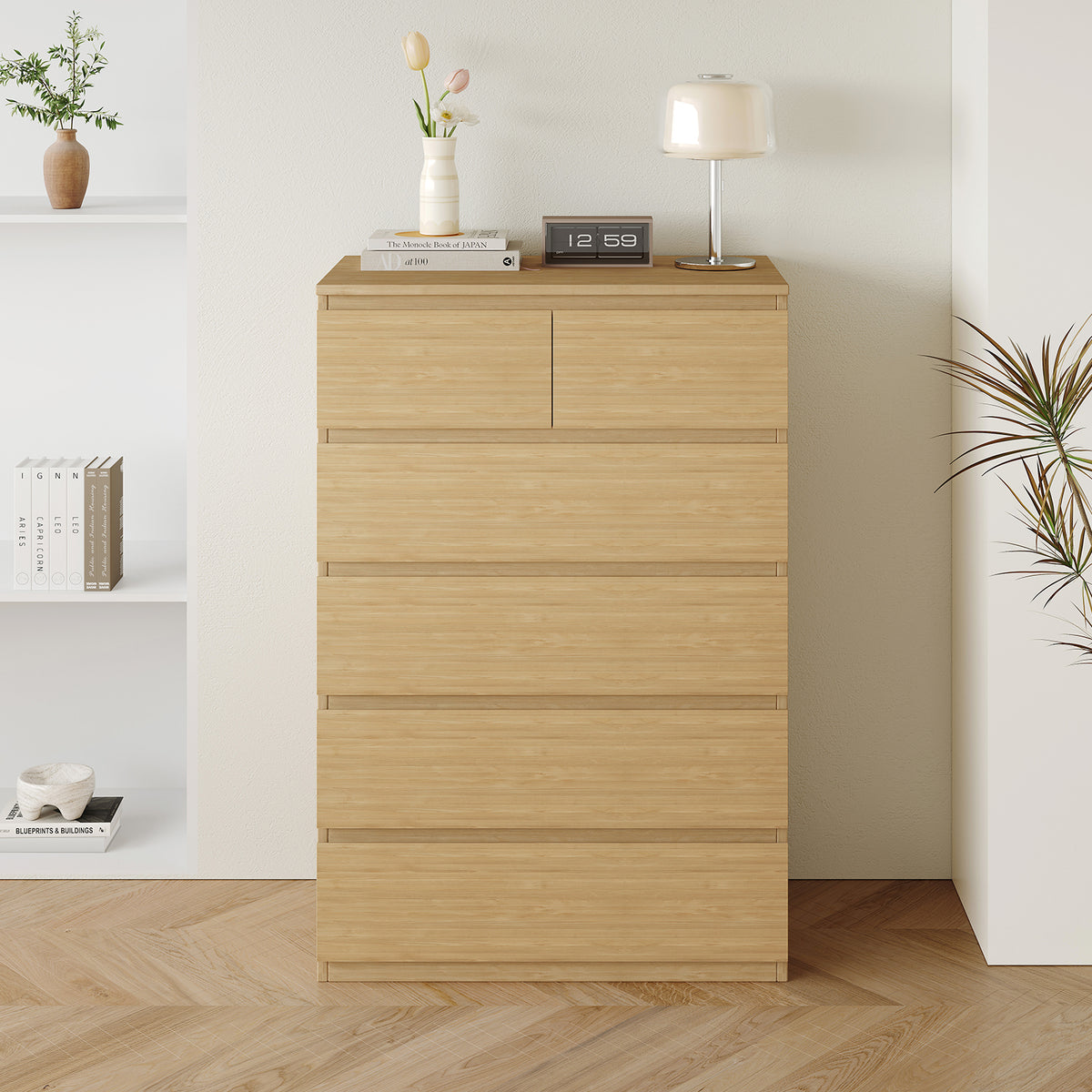 Sotta 2 over 4 Tallboy, Oak