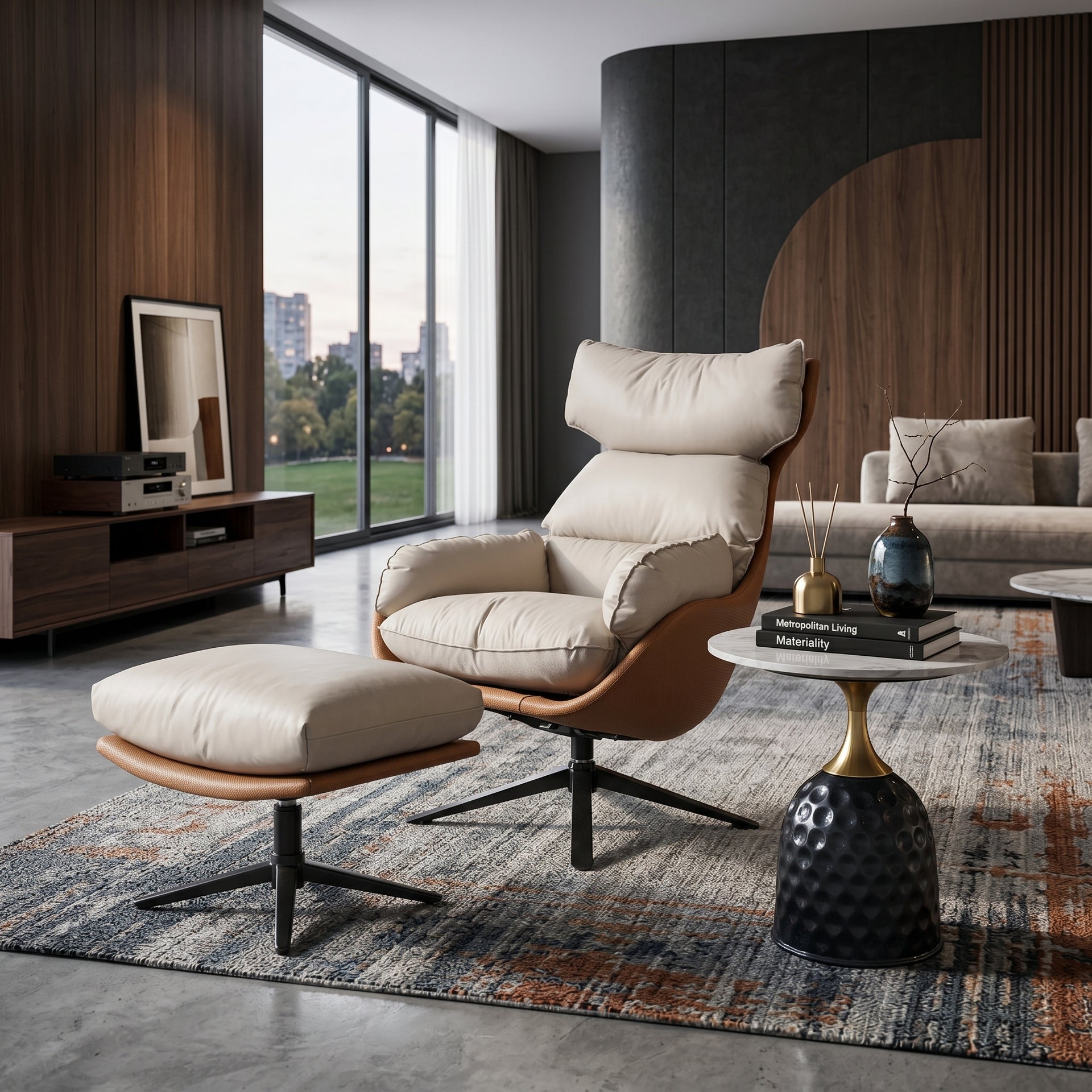 Miro Leisure Chair with Ottoman