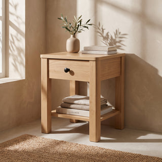 Modena Bedside Table, Oak