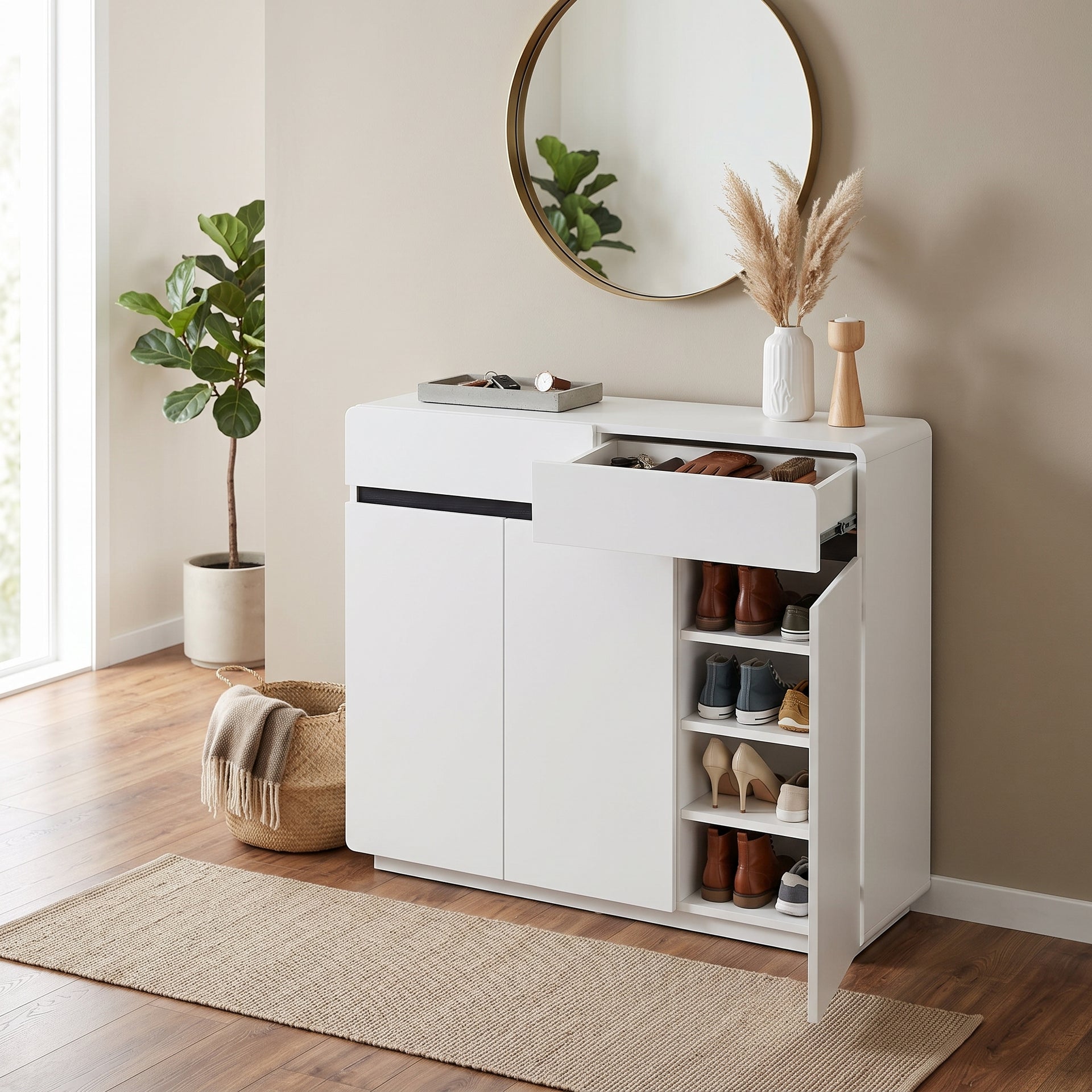 Padua 3-Door Shoe Cabinet