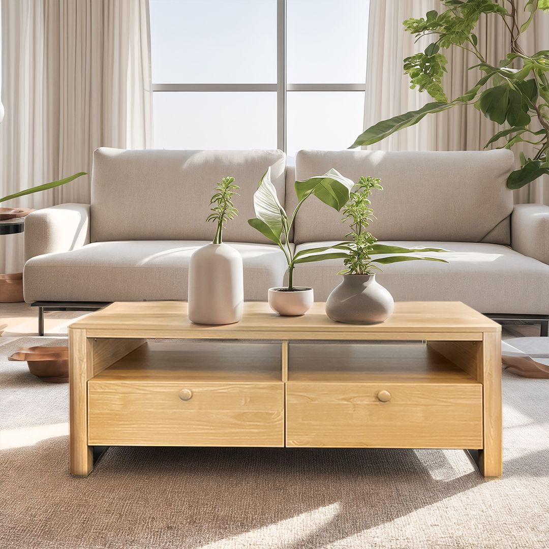 Pereta Coffee Table, 1.2M, Oak