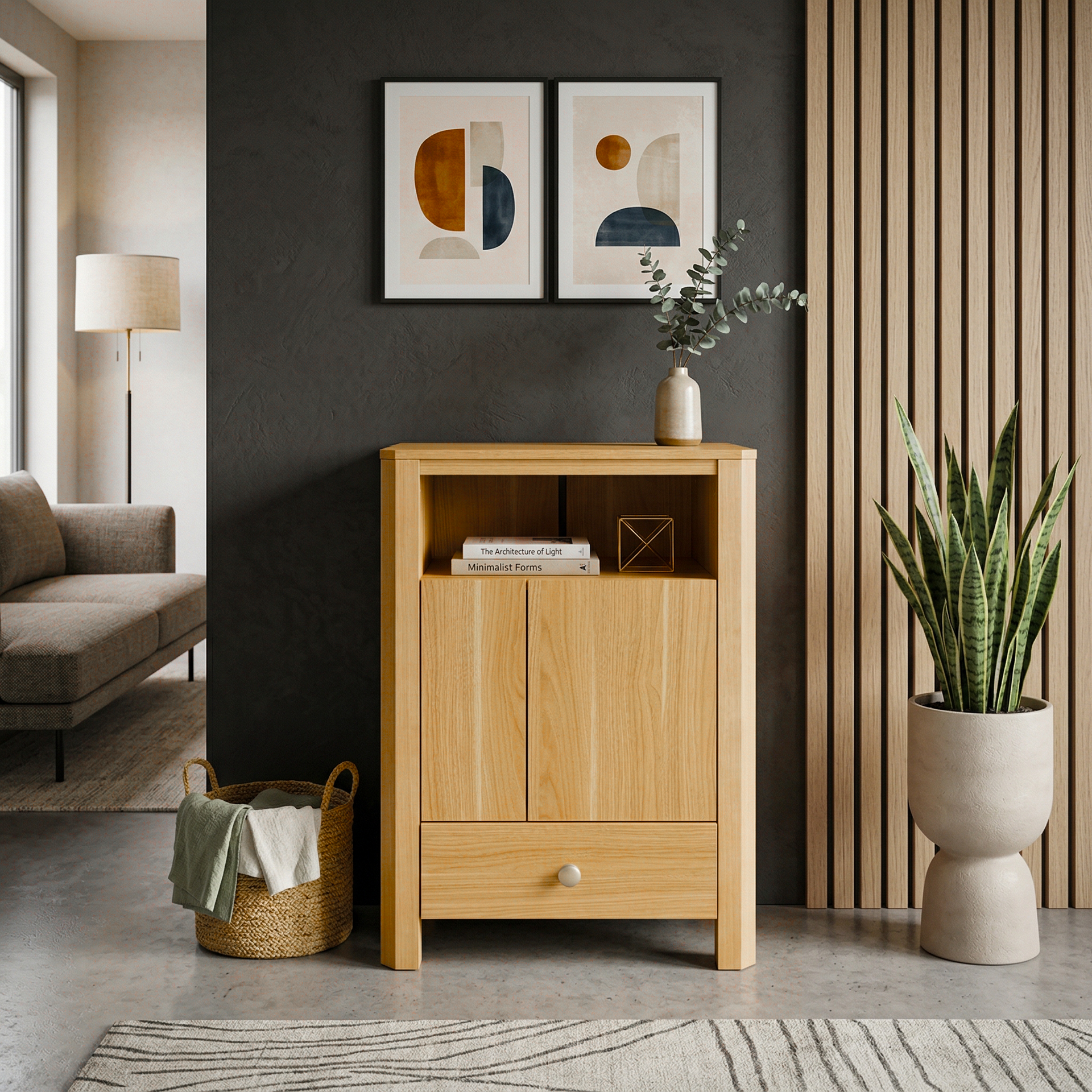 Pereta side Cabinet, Virginia Walnut