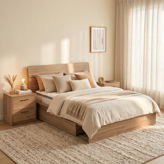 Platsa-A Bedframe with 2 Underneath Drawer, King