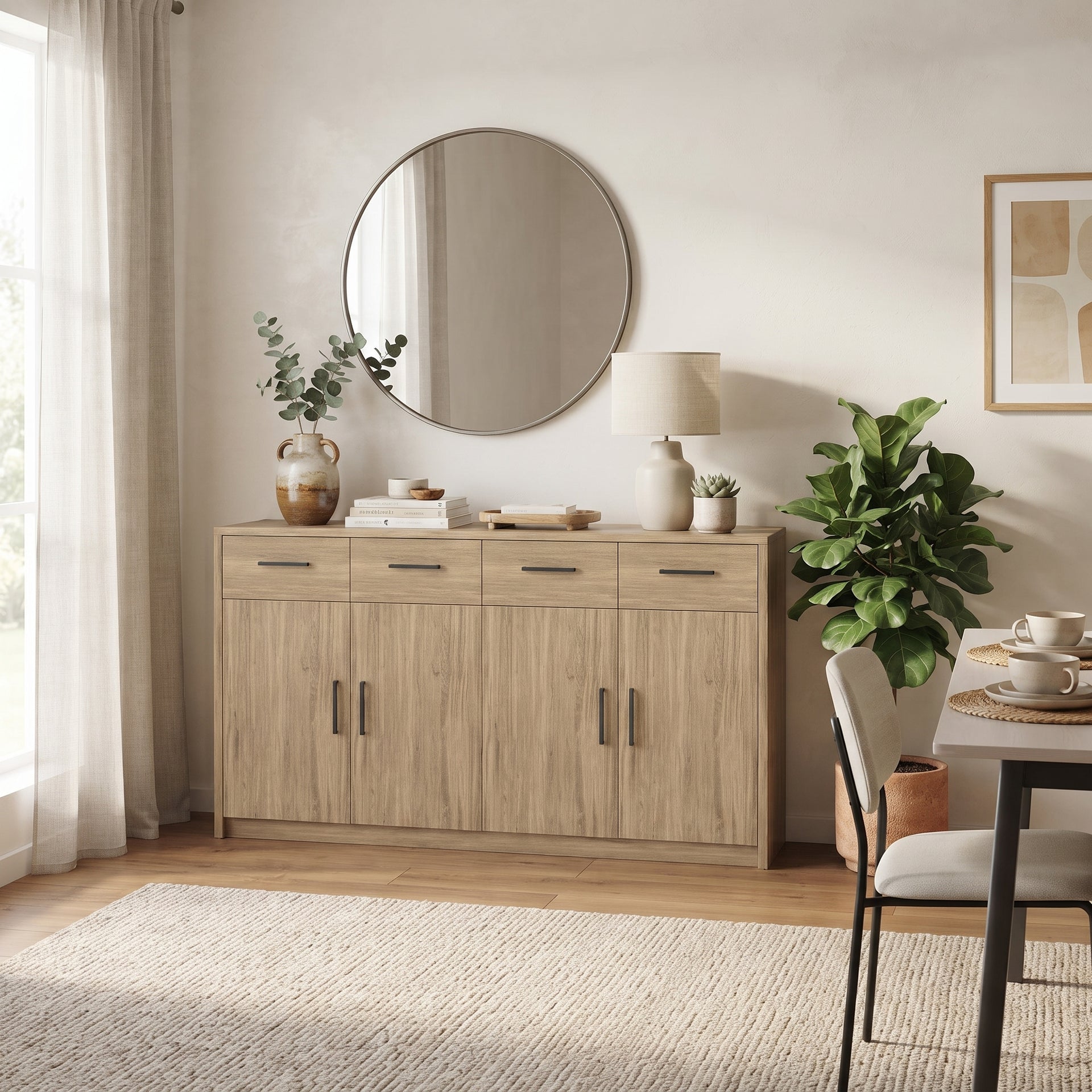 Platsa Sideboard, Grey Oak