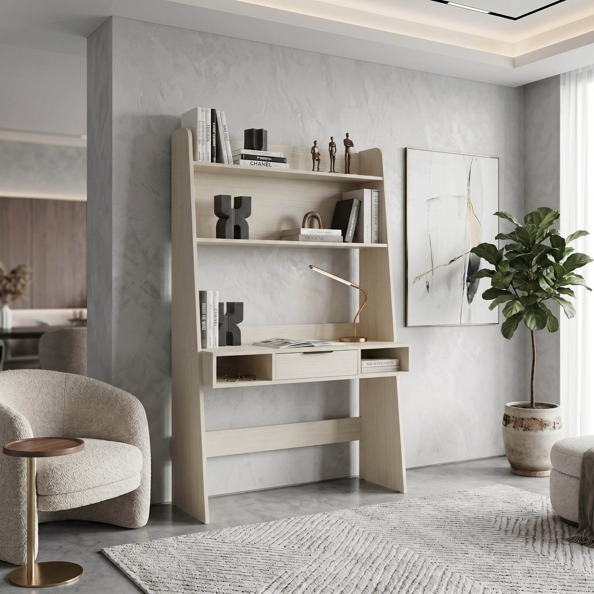 Cortona Office Desk with Shelf