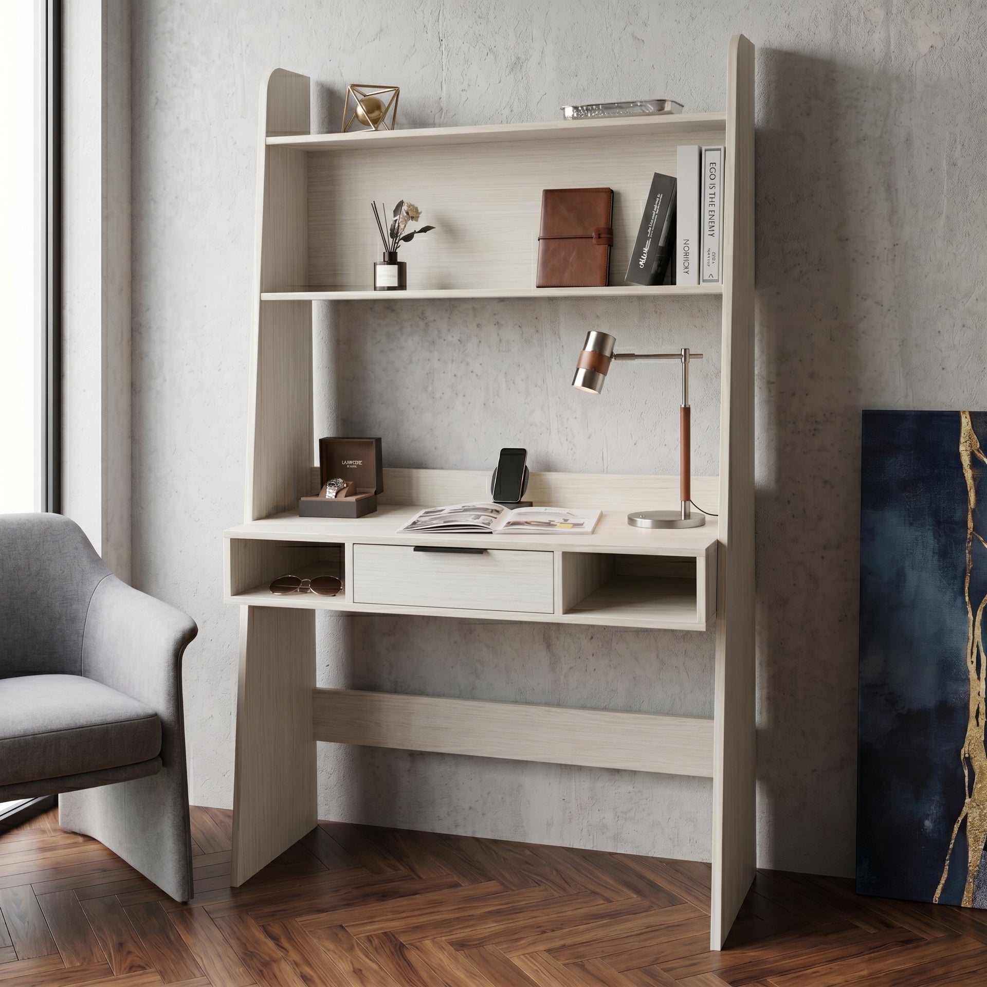 Cortona Office Desk with Shelf