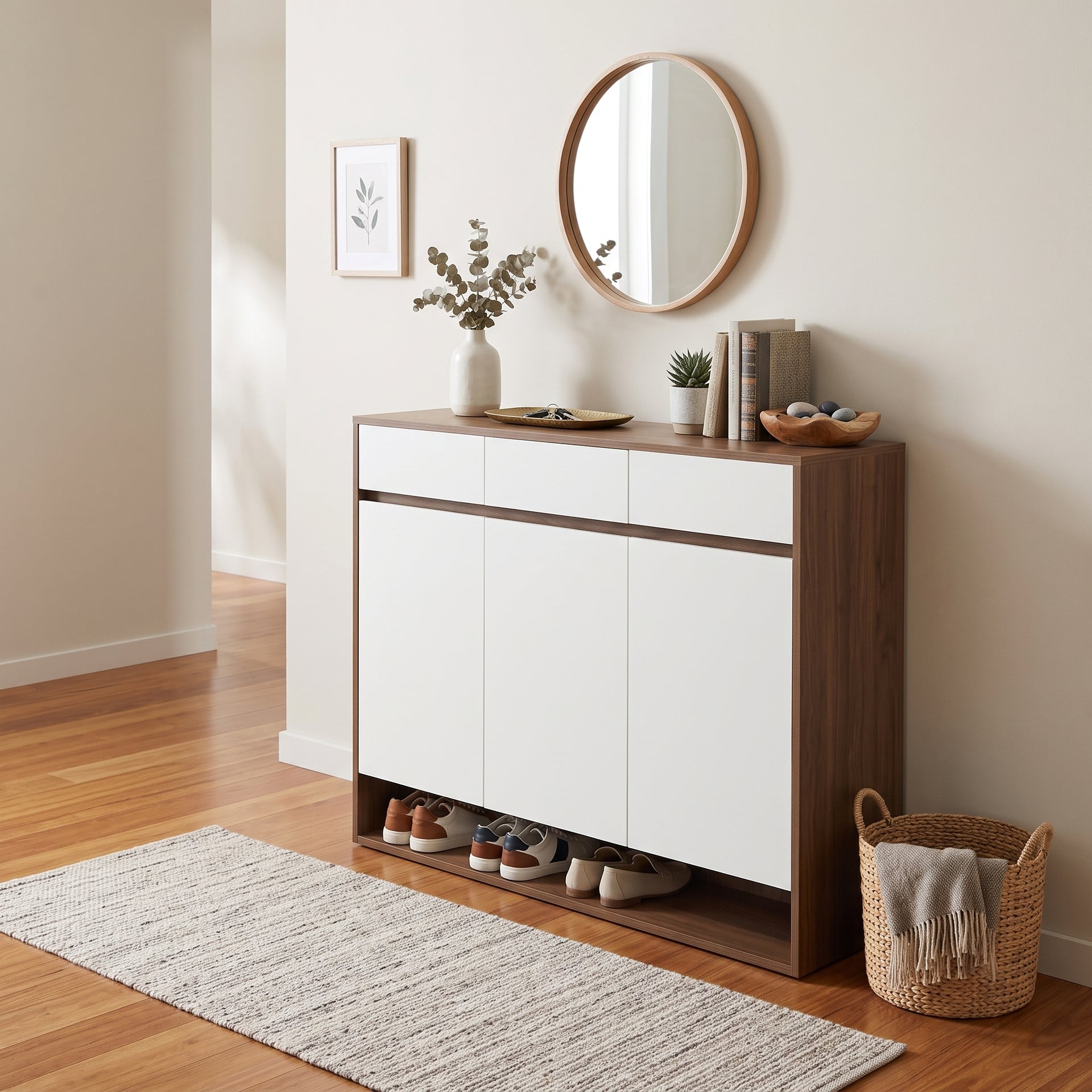 Polia 3 doors Shoe Cabinet