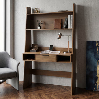 Polia Office Desk with Shelf