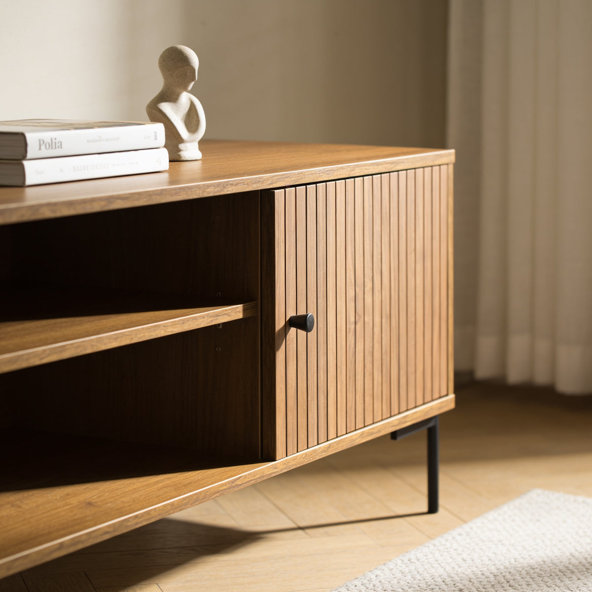 Polia TV Stand, 1.5M, Brown