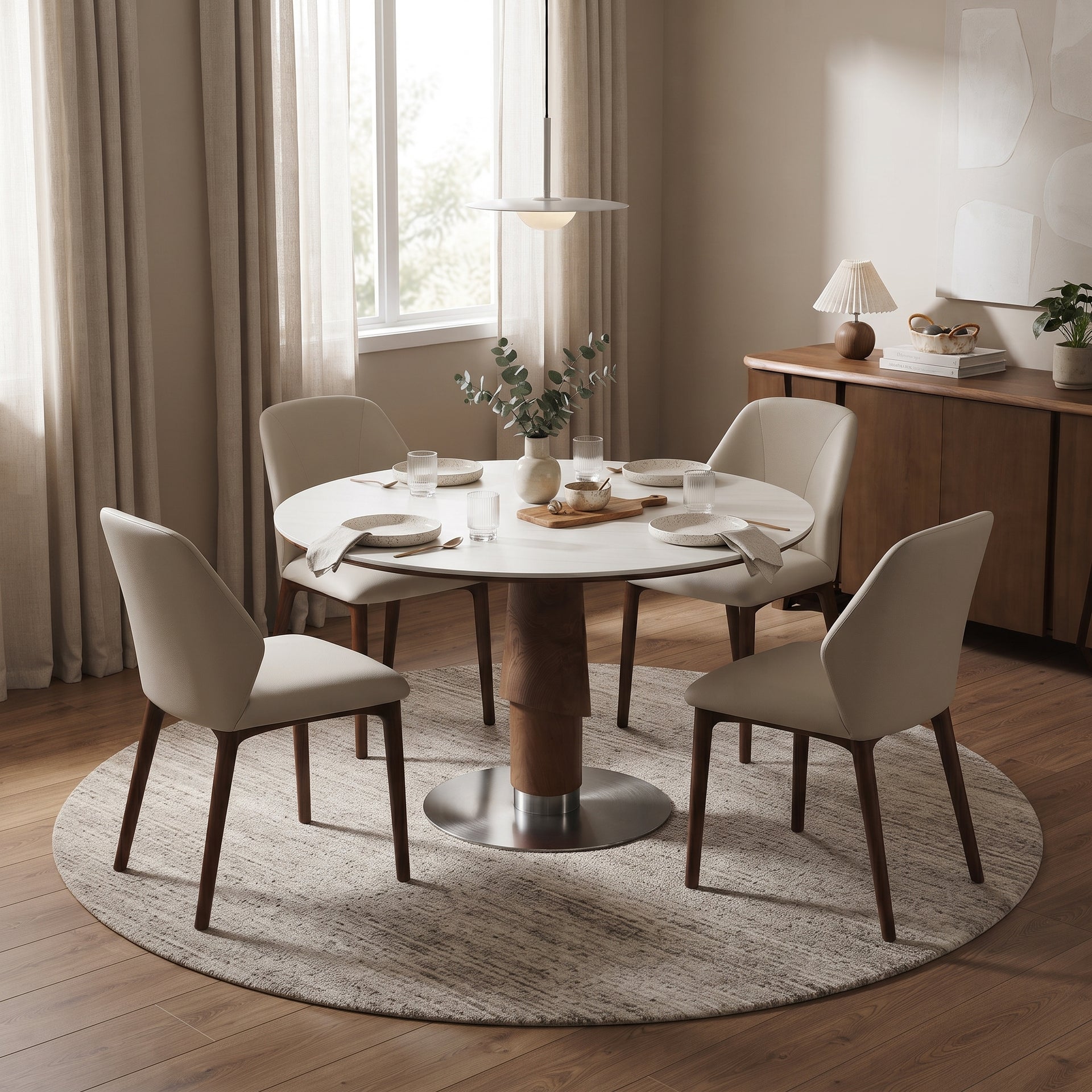 Ravello Round Dining Table, 1.1M