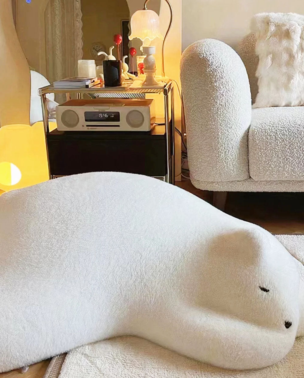 Leisure  Polar Bear Chair, White