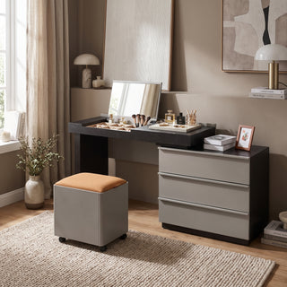 Rome Dressing Table Set, Black & Grey