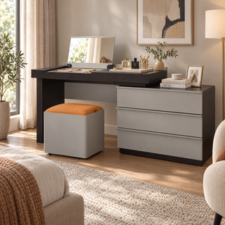 Rome Dressing Table Set, Black & Grey