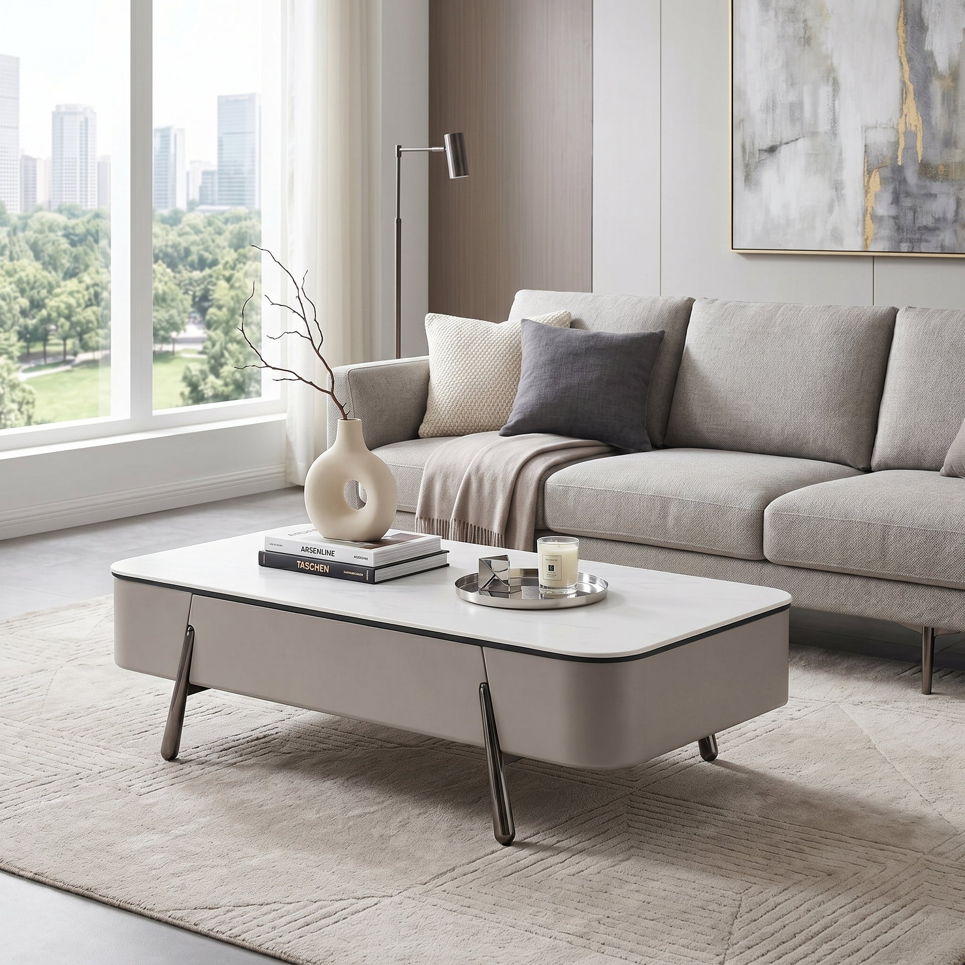 Rome Microcrystalline stone Coffee Table
