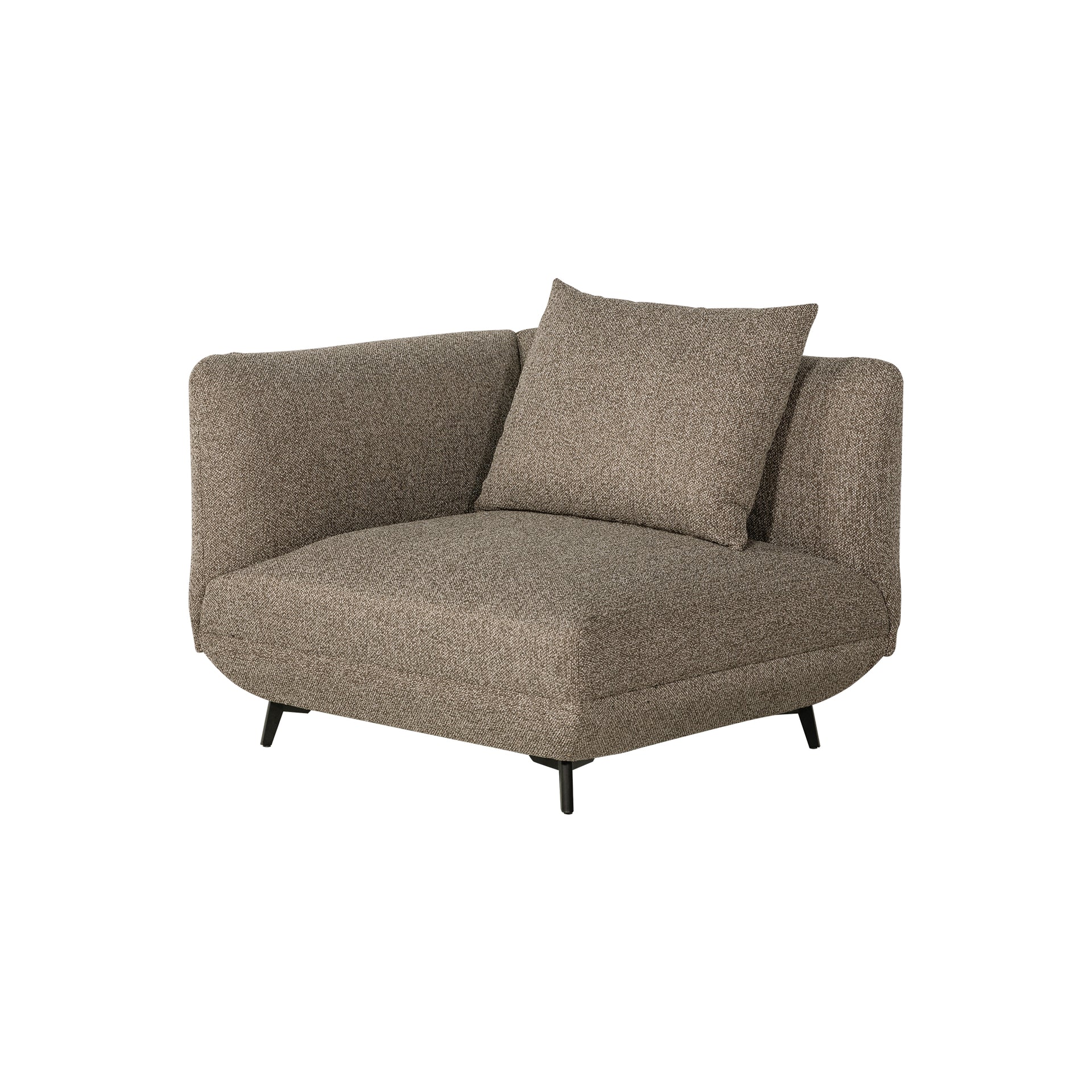 Novara Sectional Sofa, Brown, Corner Section