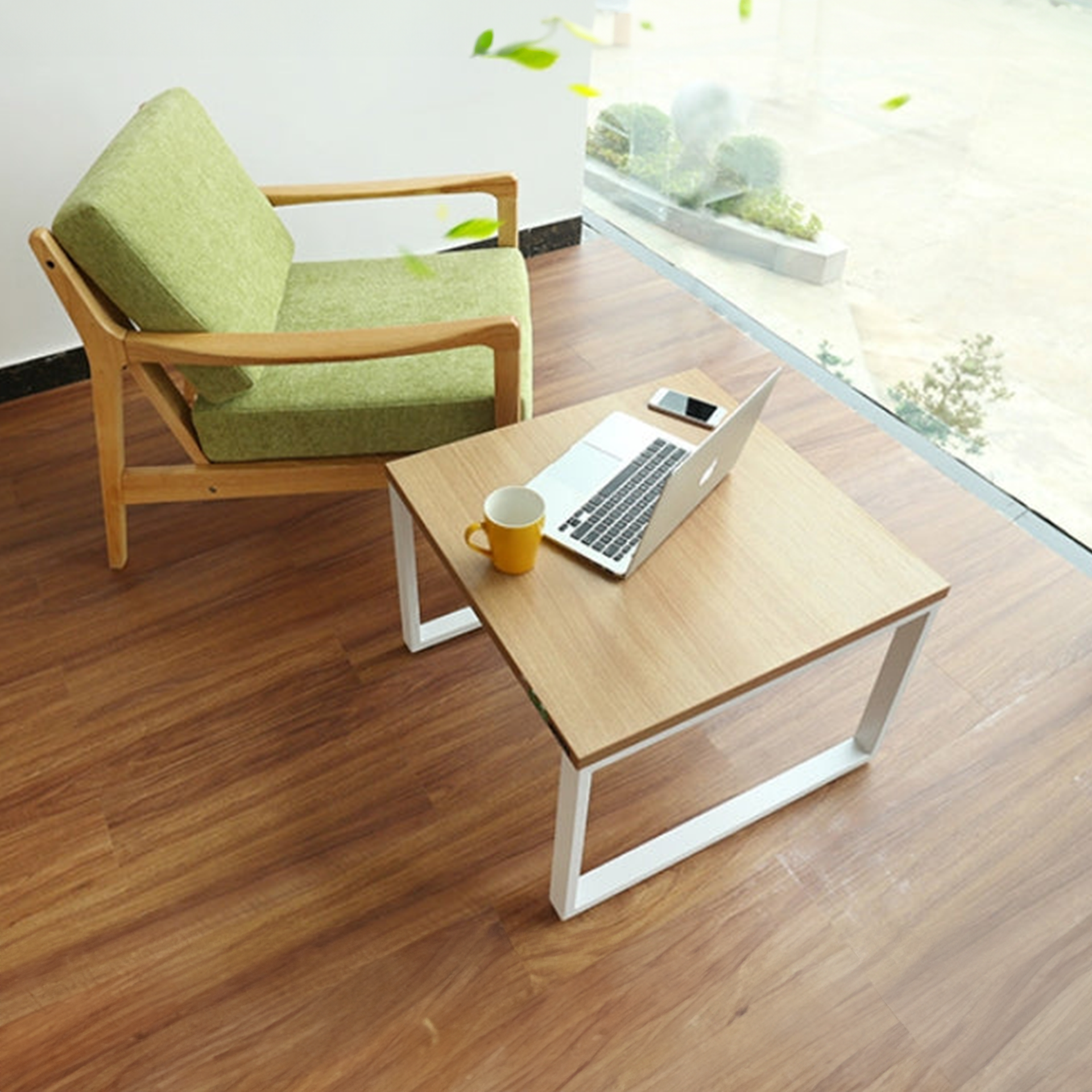 Salemo Coffee table, 0.6M, Oak & white