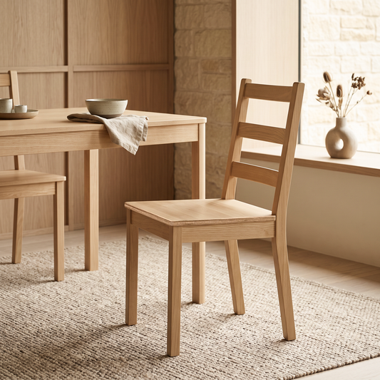 Sanza Dining Chair, Wood, Set of 2