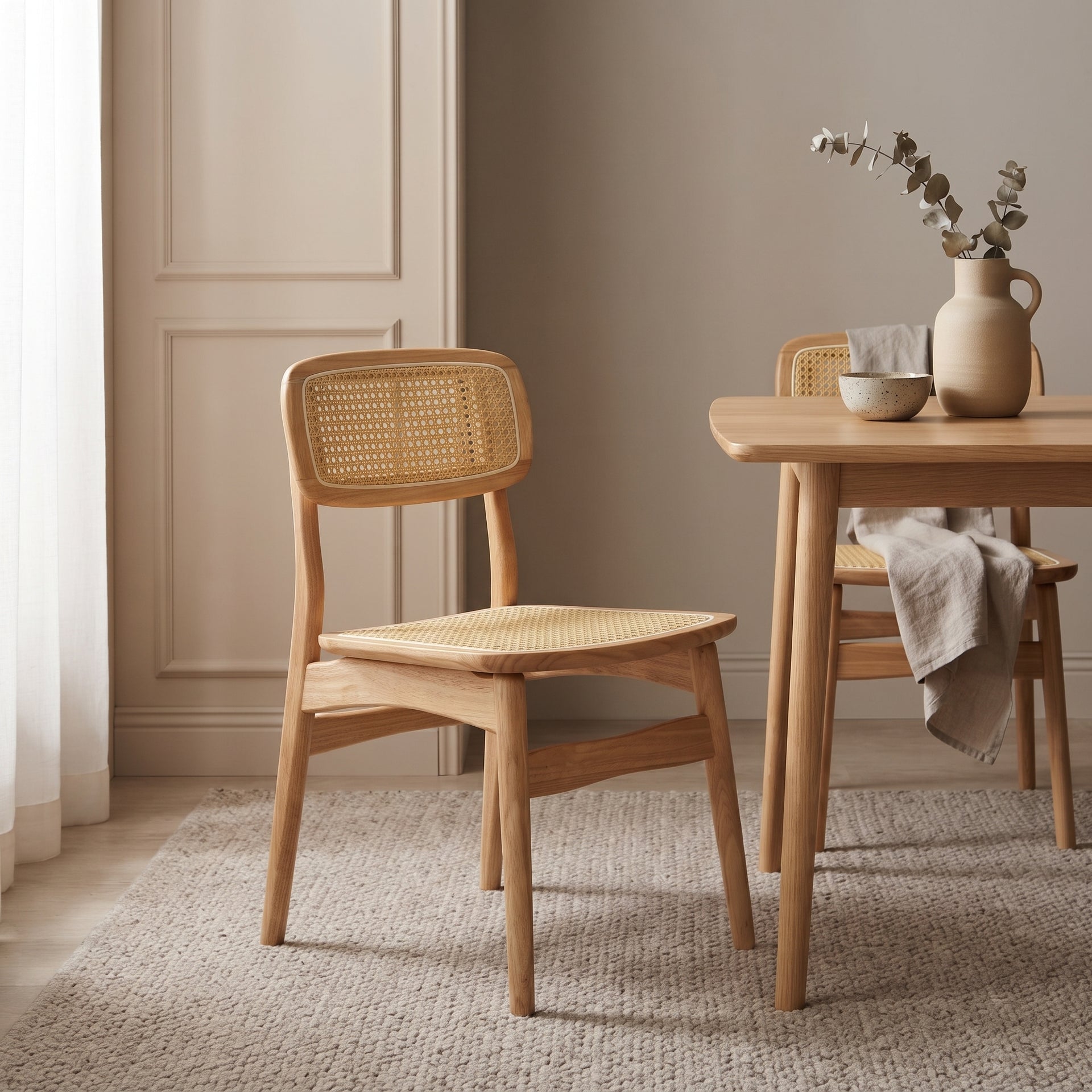 Sasso Dining Chair, Wood, Set of 2