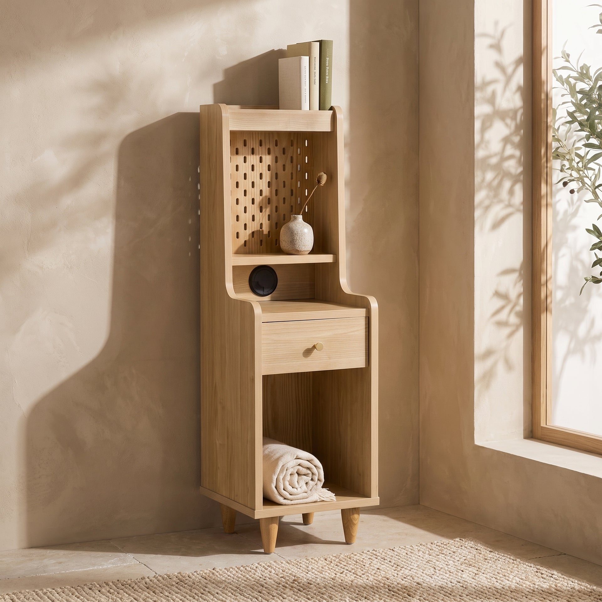 Sezze Bedside Table, Oak