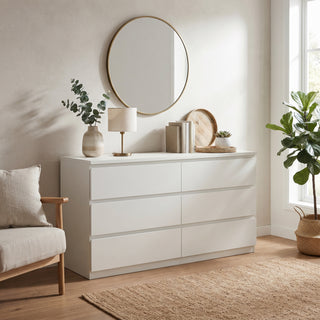Sotta 6 Drawers Chest, White
