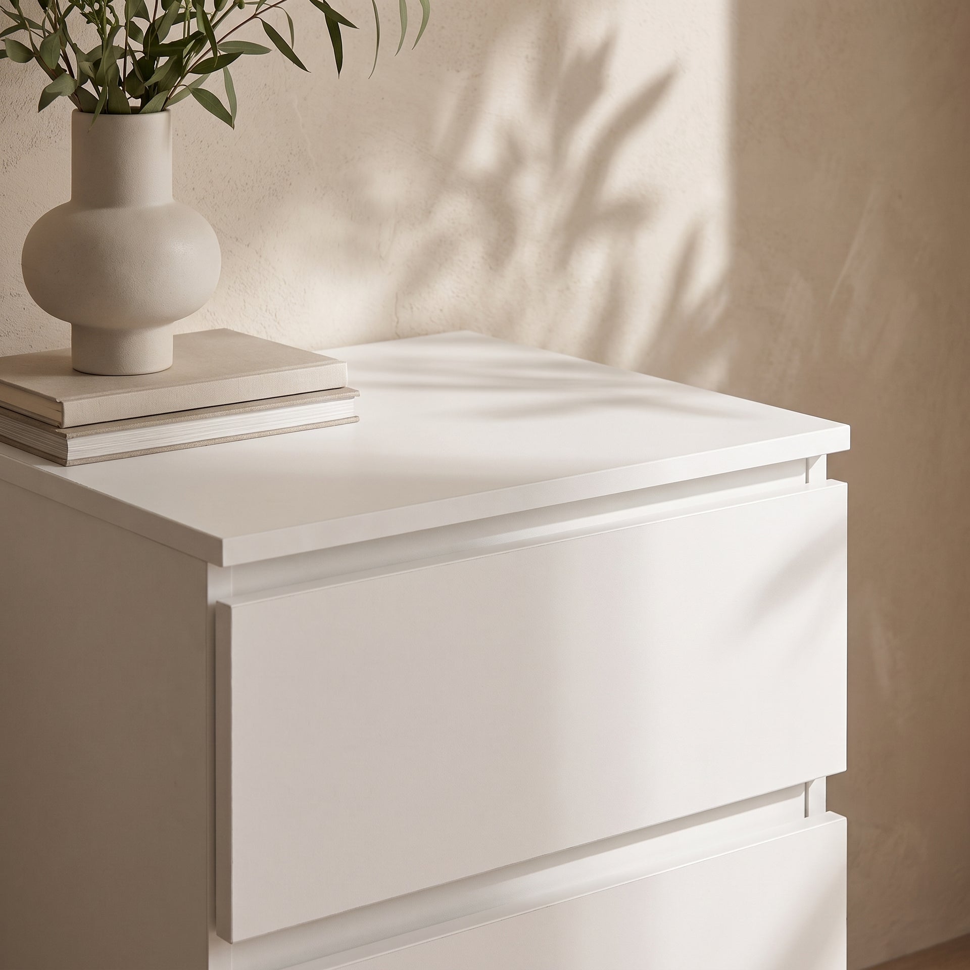 Sotta Bedside Table, White