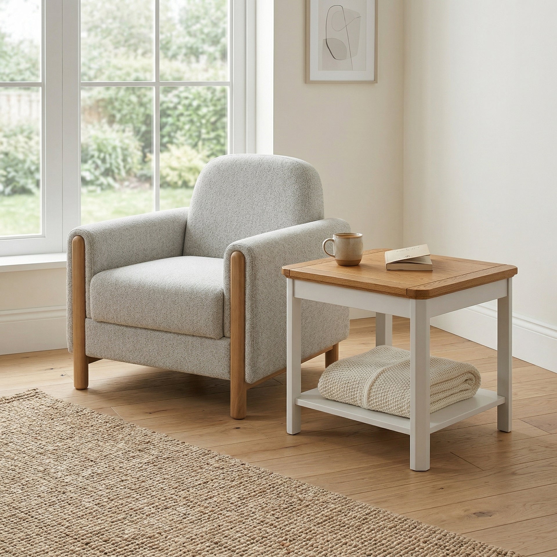 Stoven Single Seater Sofa, Beige