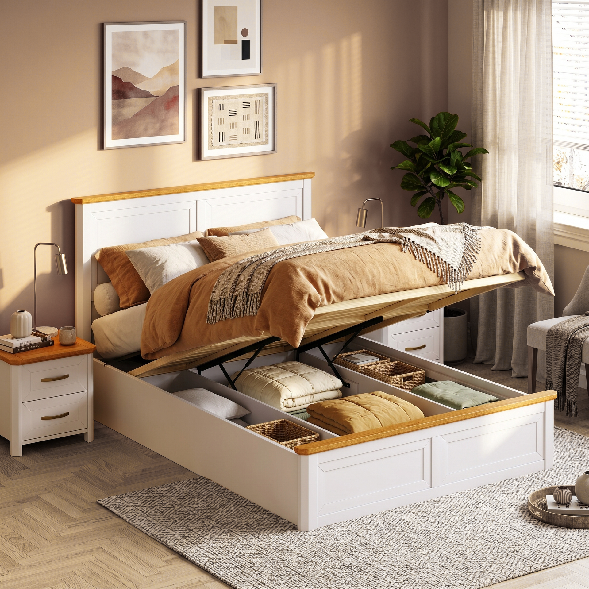 Stoven Storage Bedframe, Super king