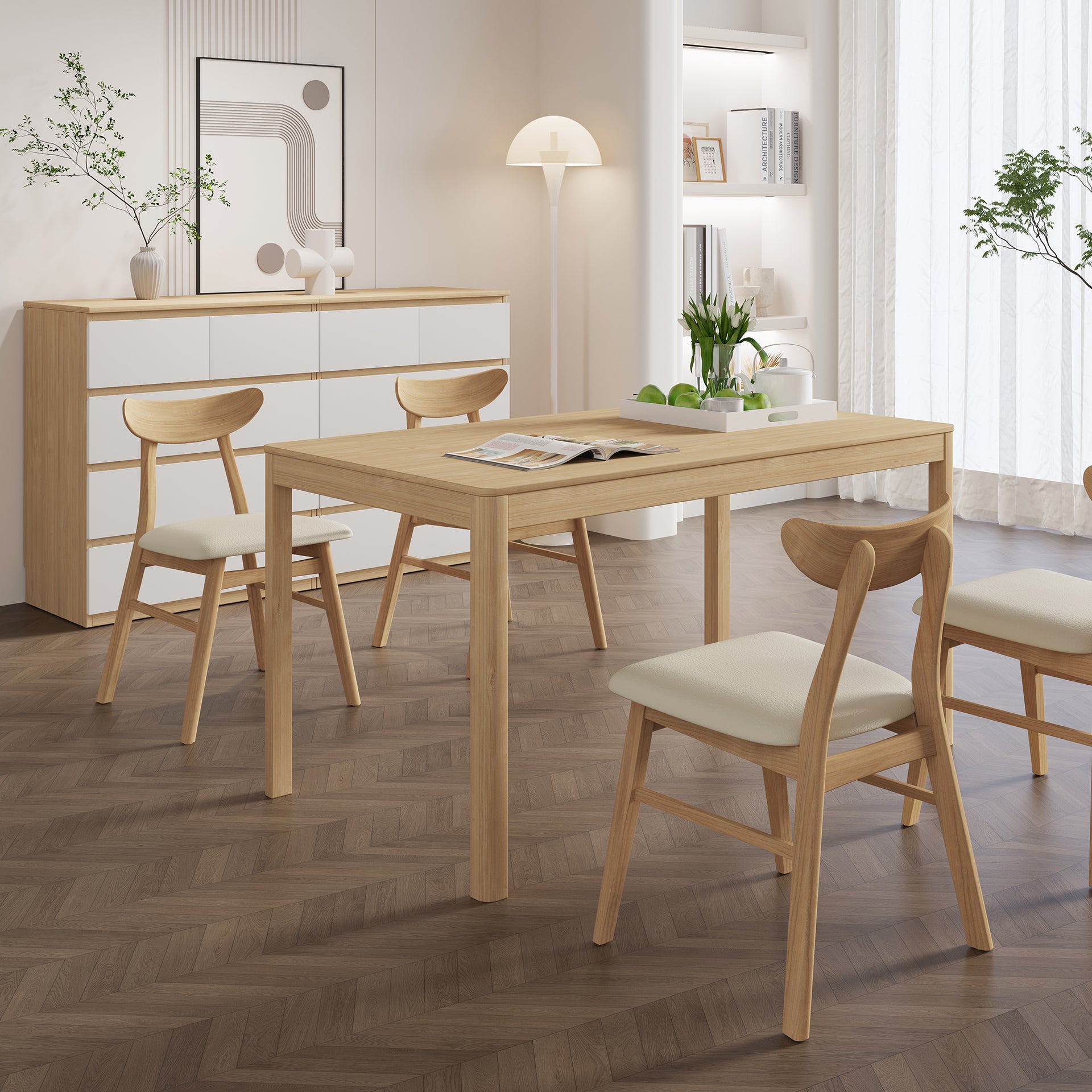 Modena Dining Table, 1.4M, Oak