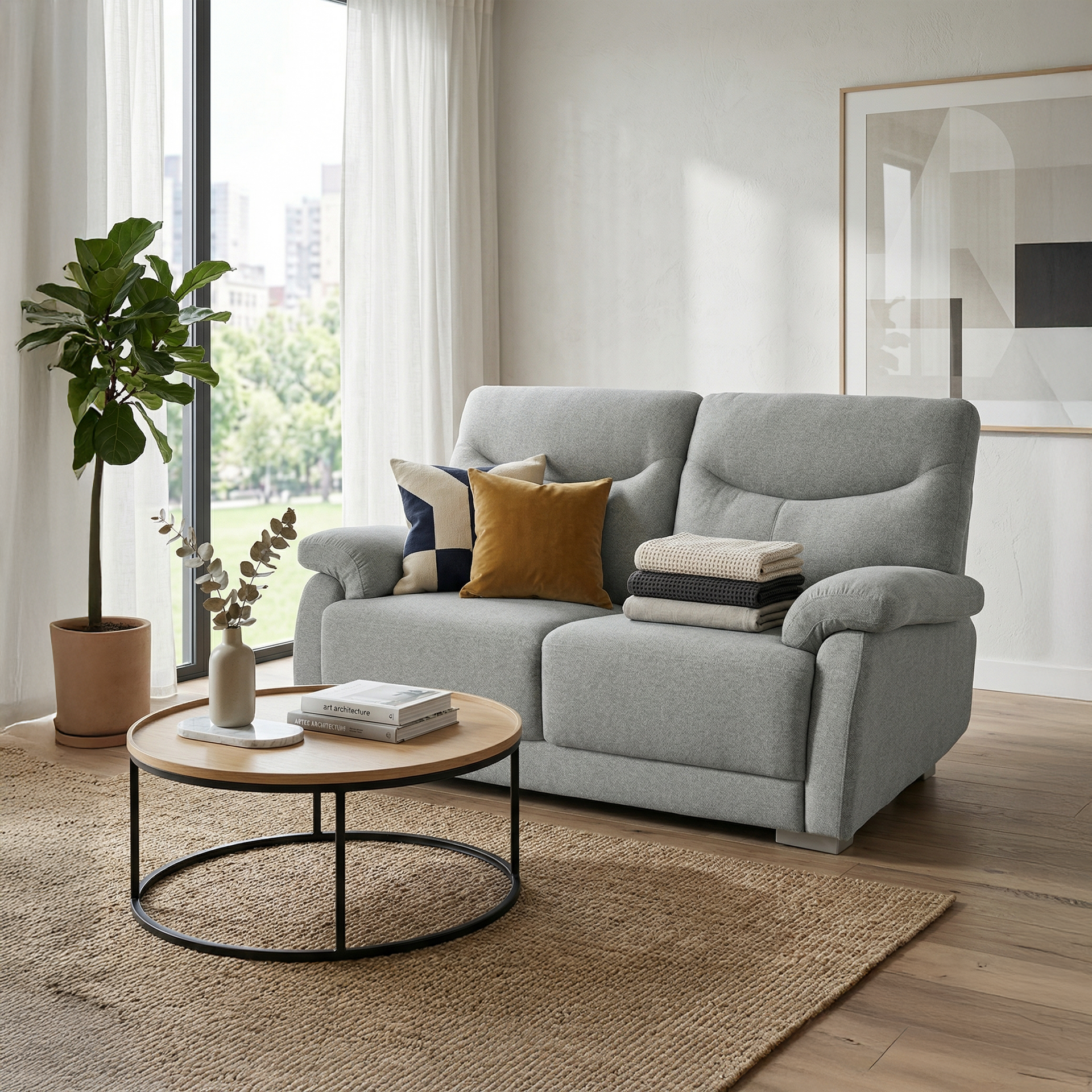 Tollo 2-Seater Sofa, GREY