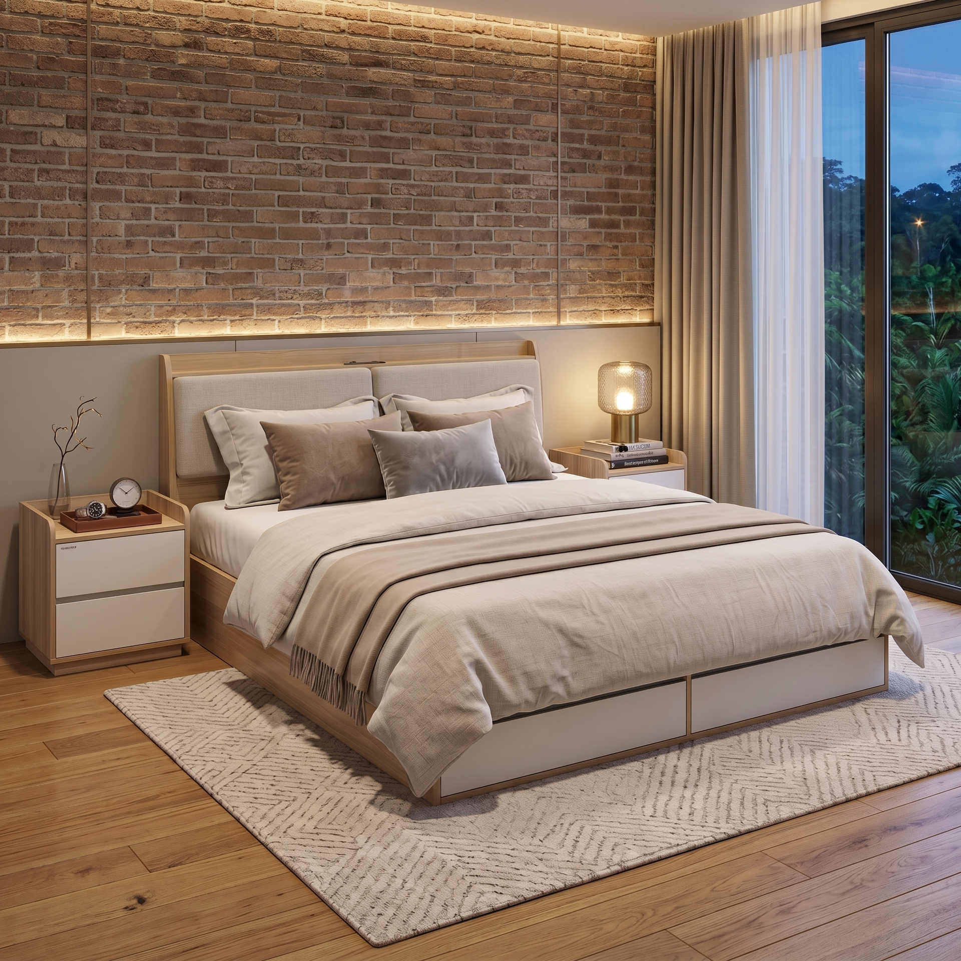 Turin Lux Storage Bed Base, Double