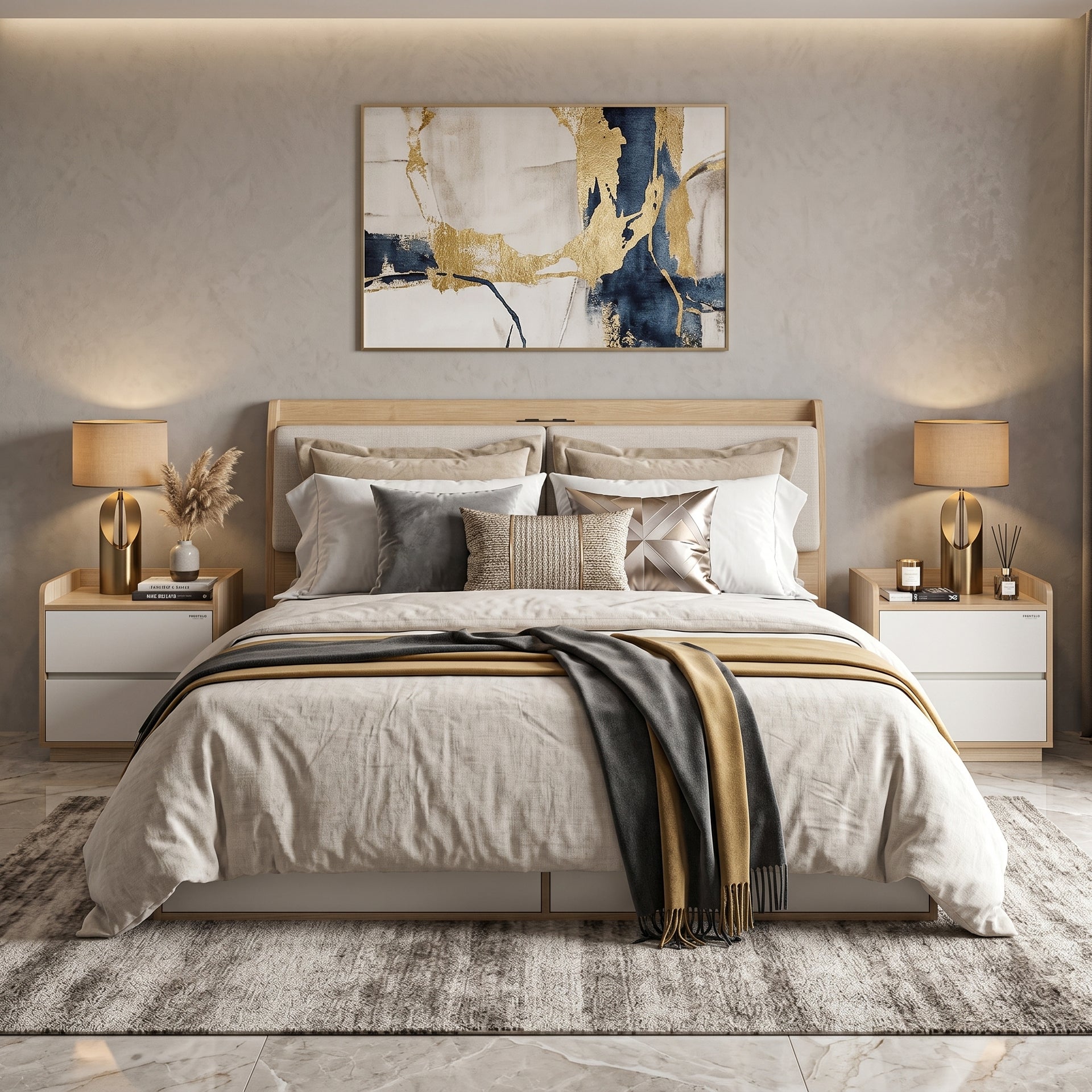 Turin Lux Storage Bed Base, Queen
