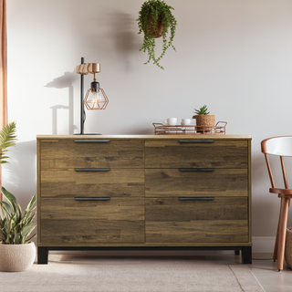 Corsi 6 Drawers Chest, 1.2M, Elm