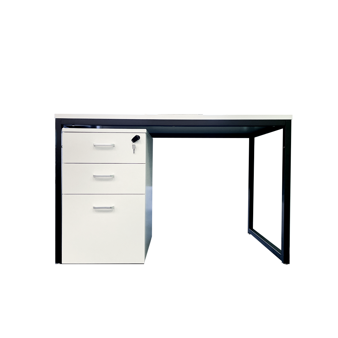 Airali Office filing cabinet Black/White/Red oak 417*500*677mm (without desk)