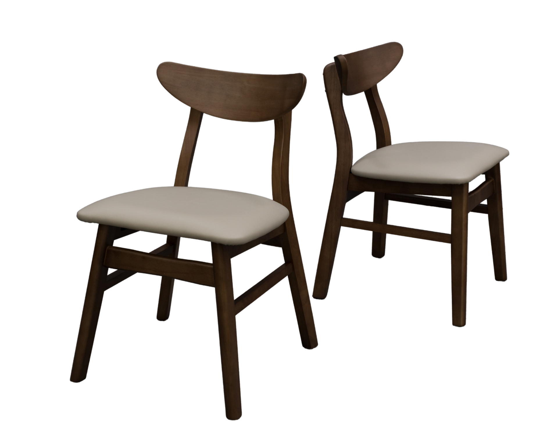 Legnano Hansen Dining Chair, Walnut, Set of 2