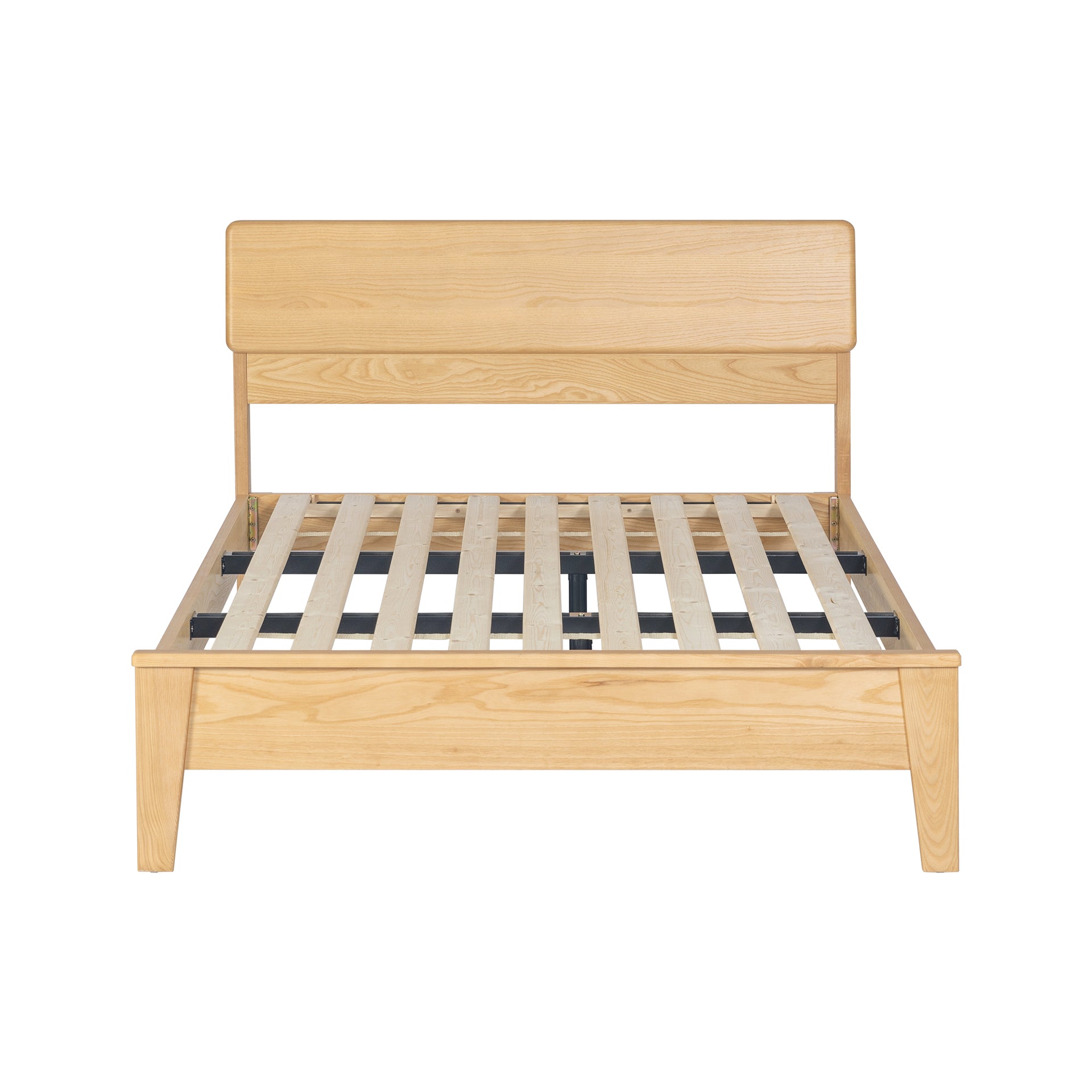 Arezzo-C Solidwood Bedframe with USB Charger, King Single, Wood