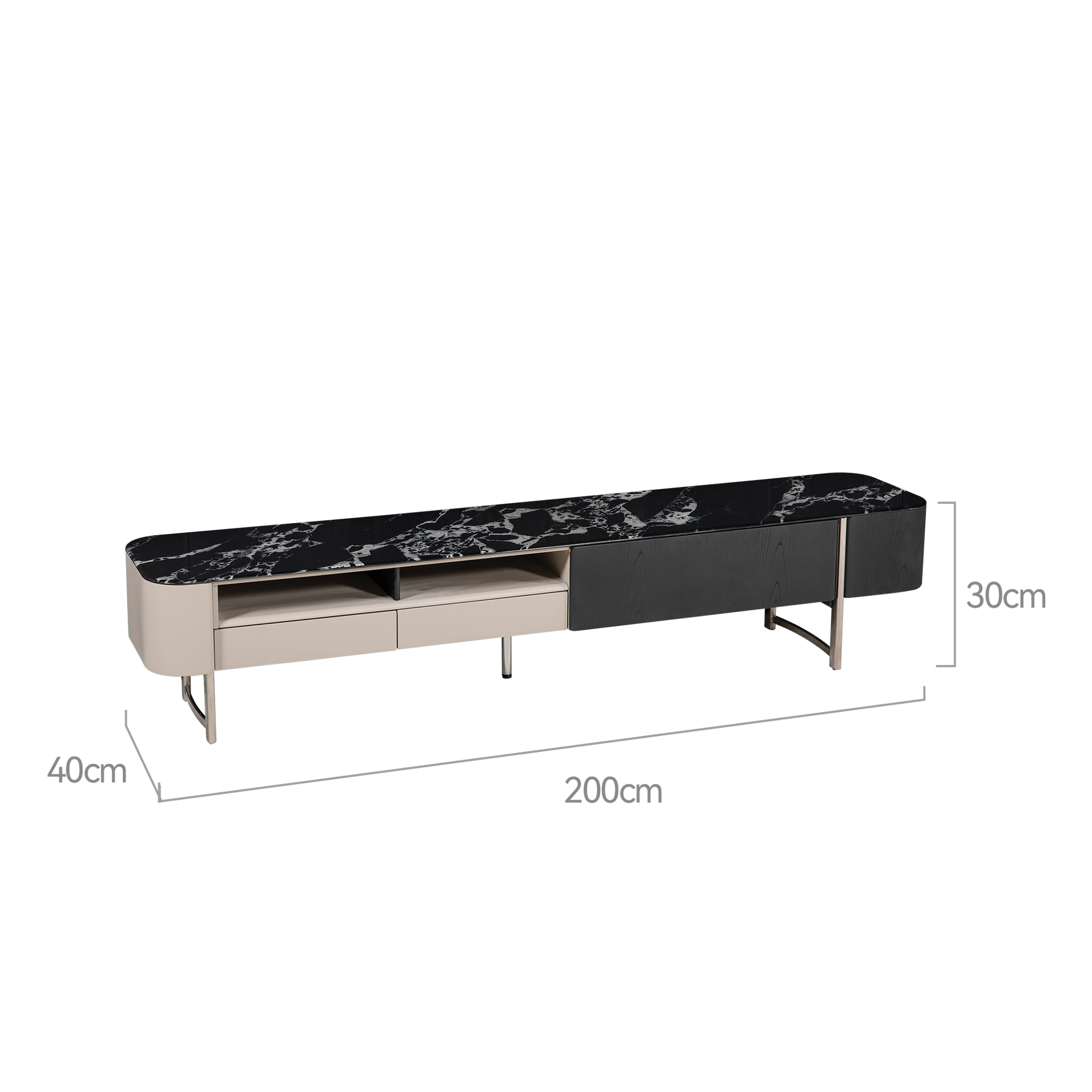 TV Stand, Black Rose - Sizes - New Zealand