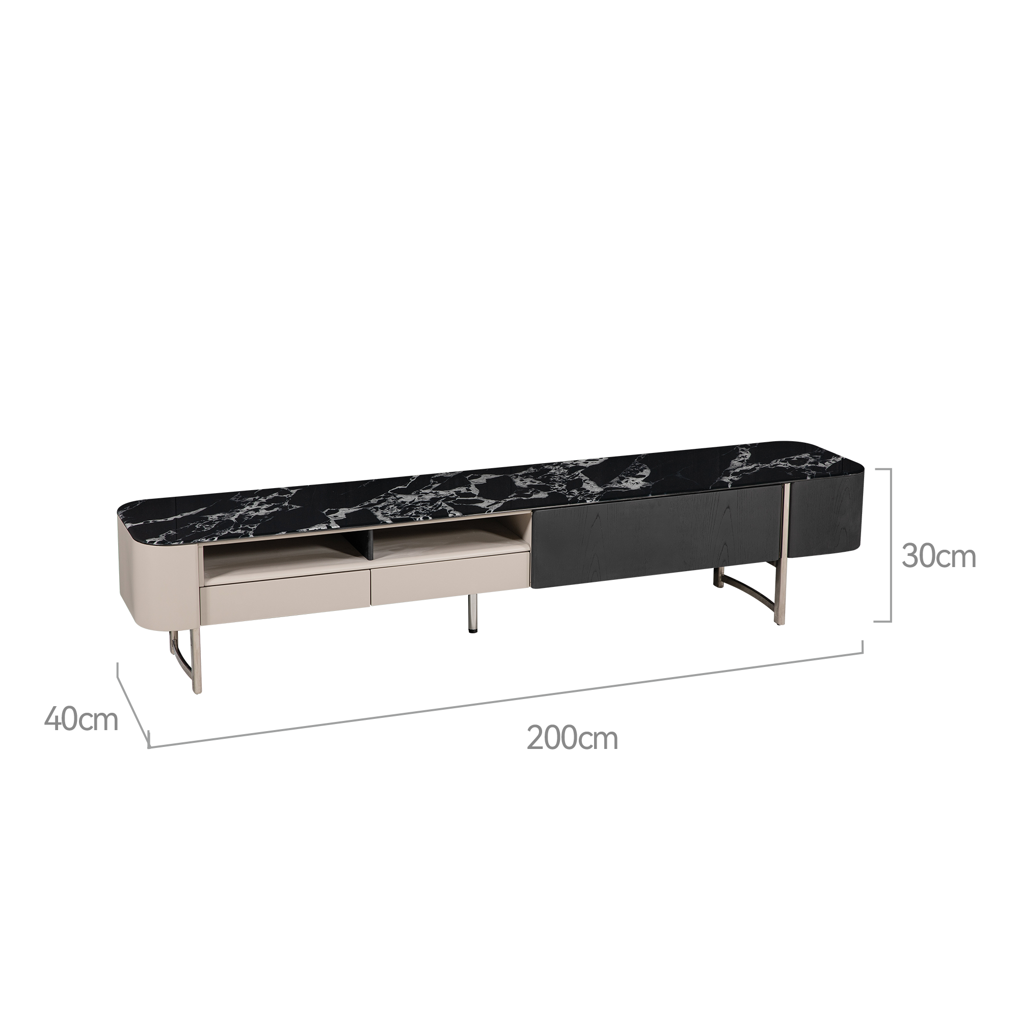 TV Stand, Black Rose - Sizes - New Zealand