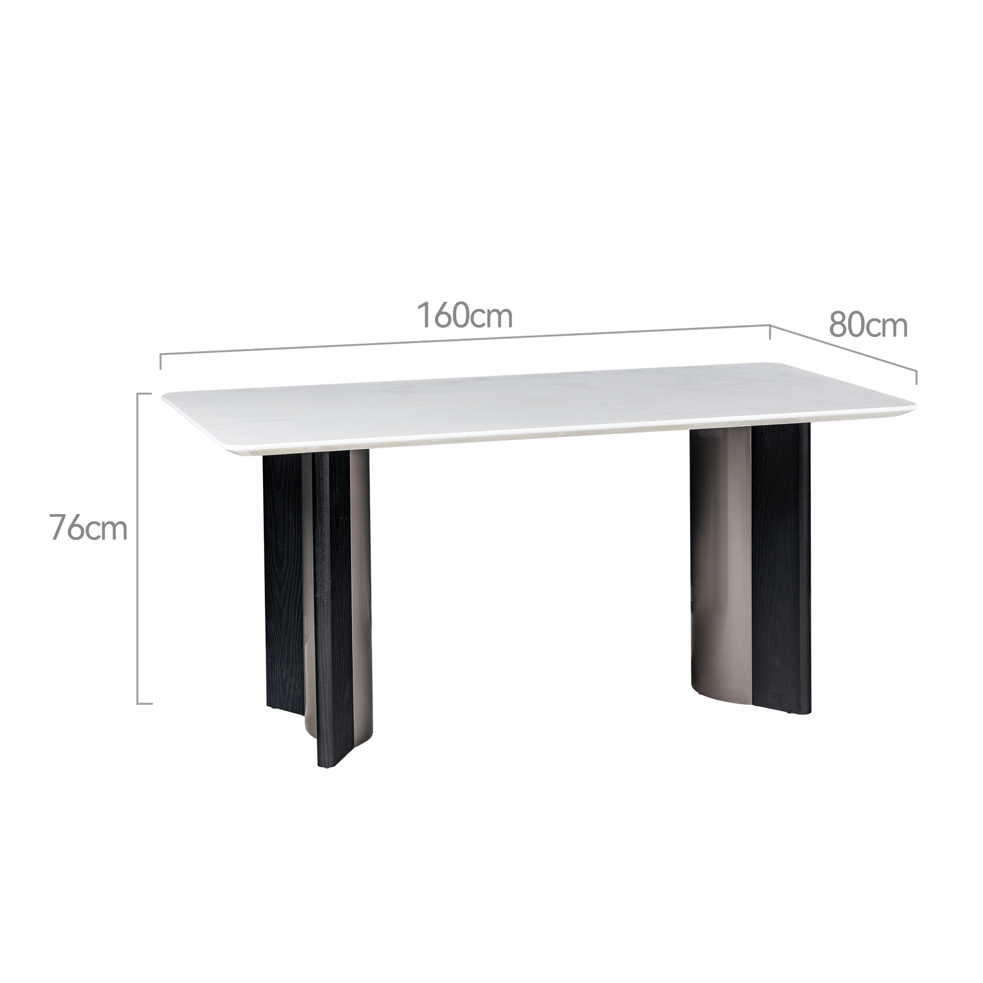 Dining Table, Fendi White
