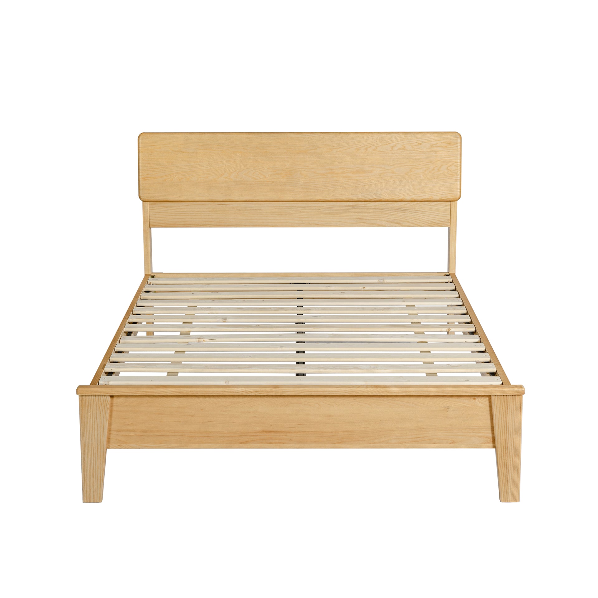 Arezzo-C Solidwood Bedframe with USB Charger, King Single, Wood