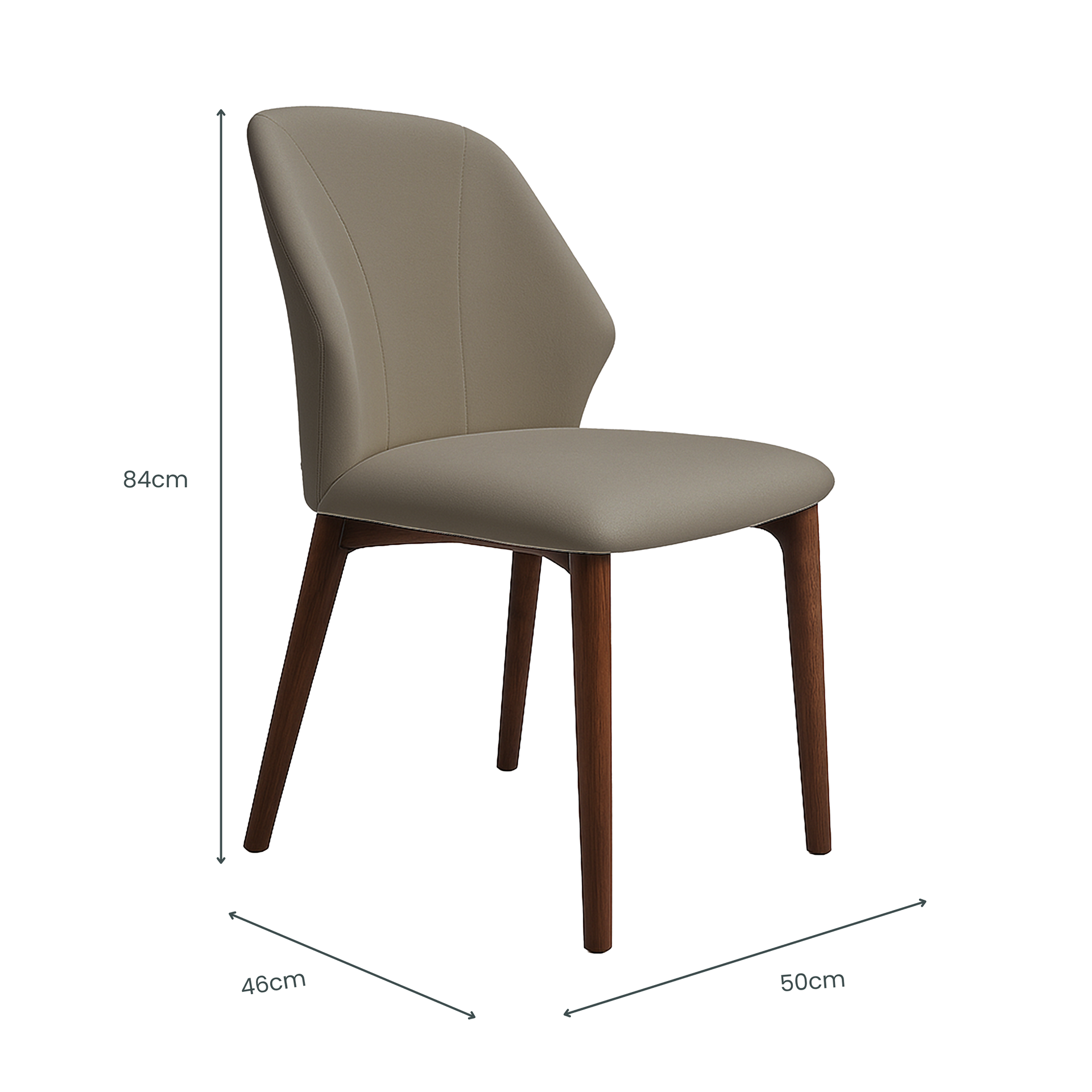Lioni-C Dining Chair, Dark Grey, Set of 2