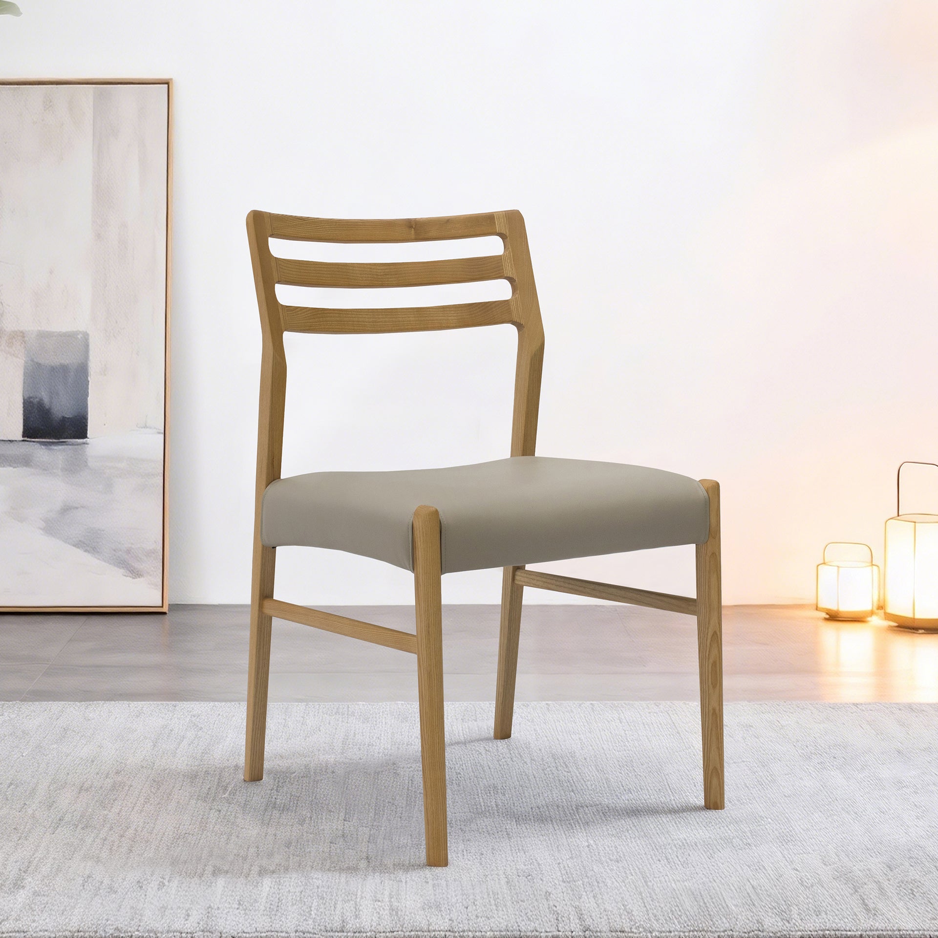 Lodi Dining chair, Wood, Set of 2