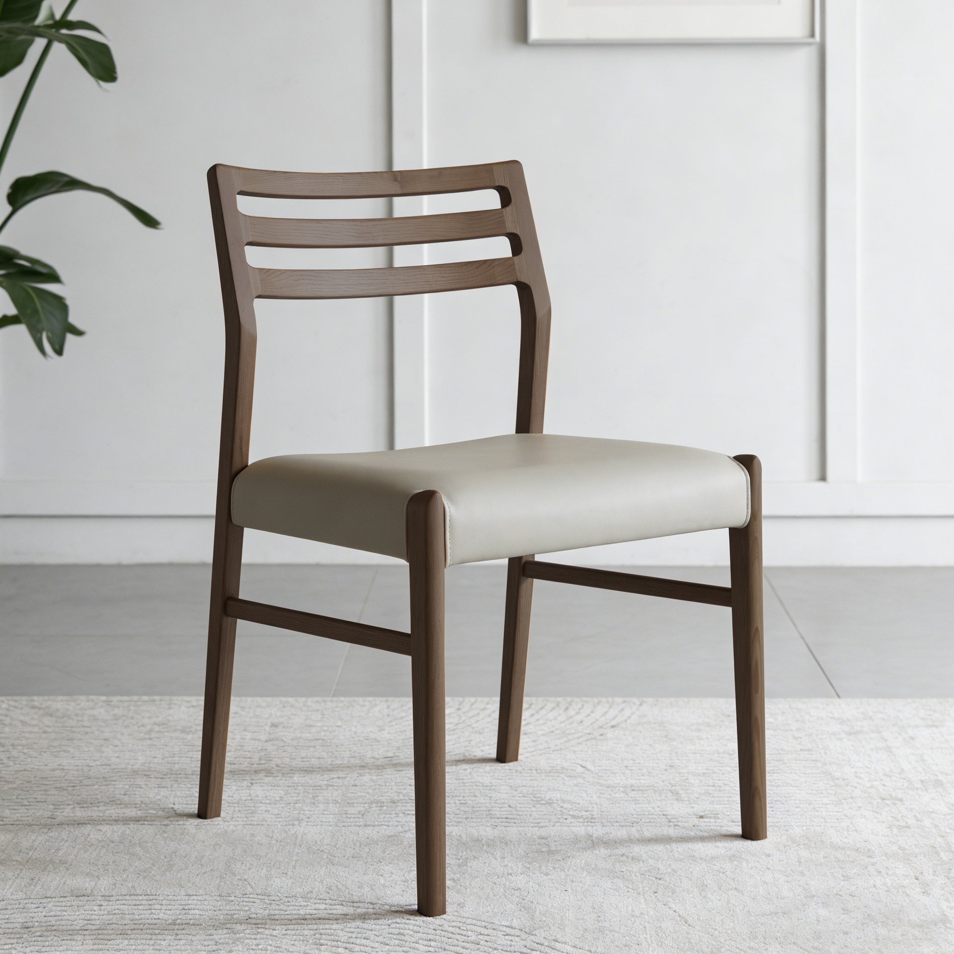 Lodi Dining Chair, Claro Walnut/Grey, Set of 2