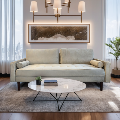 Uta Three Seater sofa, Grey