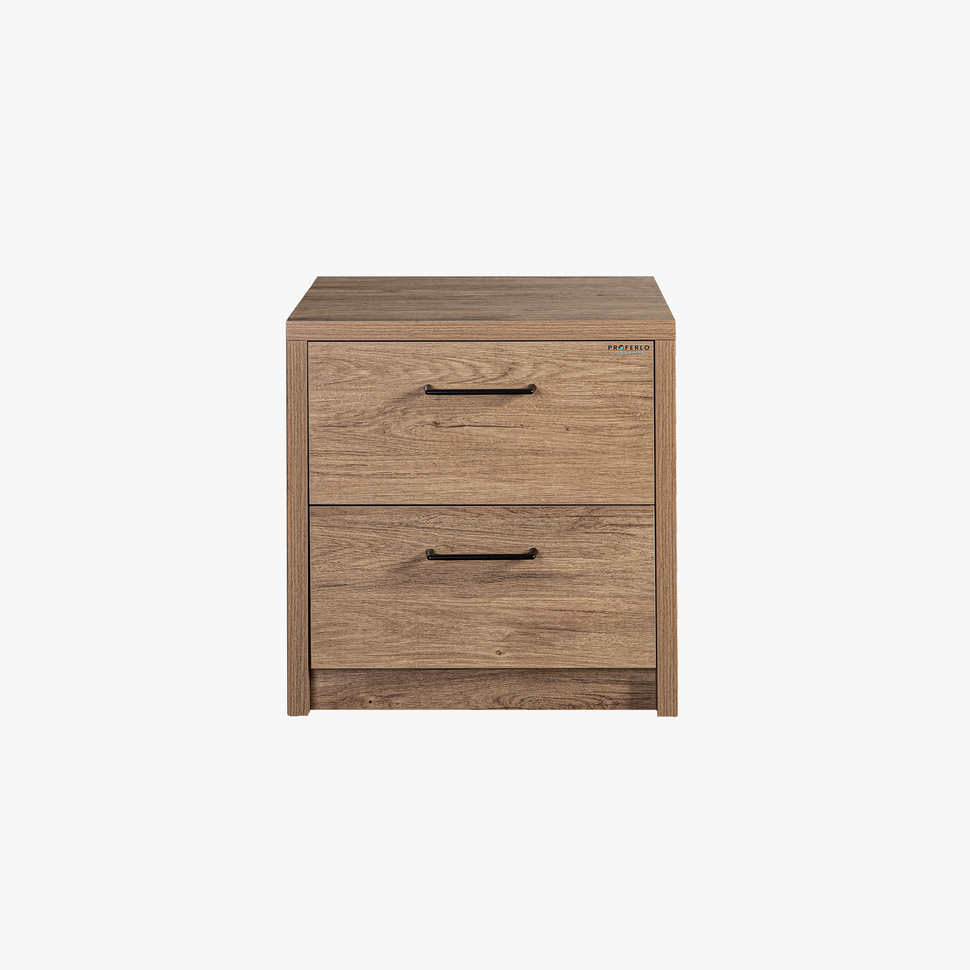 Platsa Bedside Table, Grey Oak