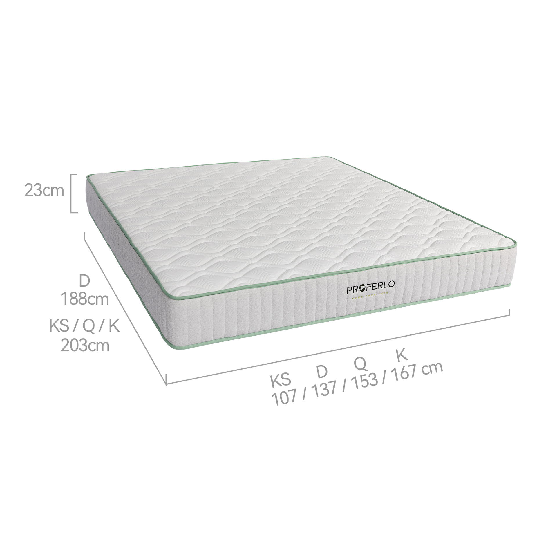 Iseo Mattress, Medium Firm, Double
